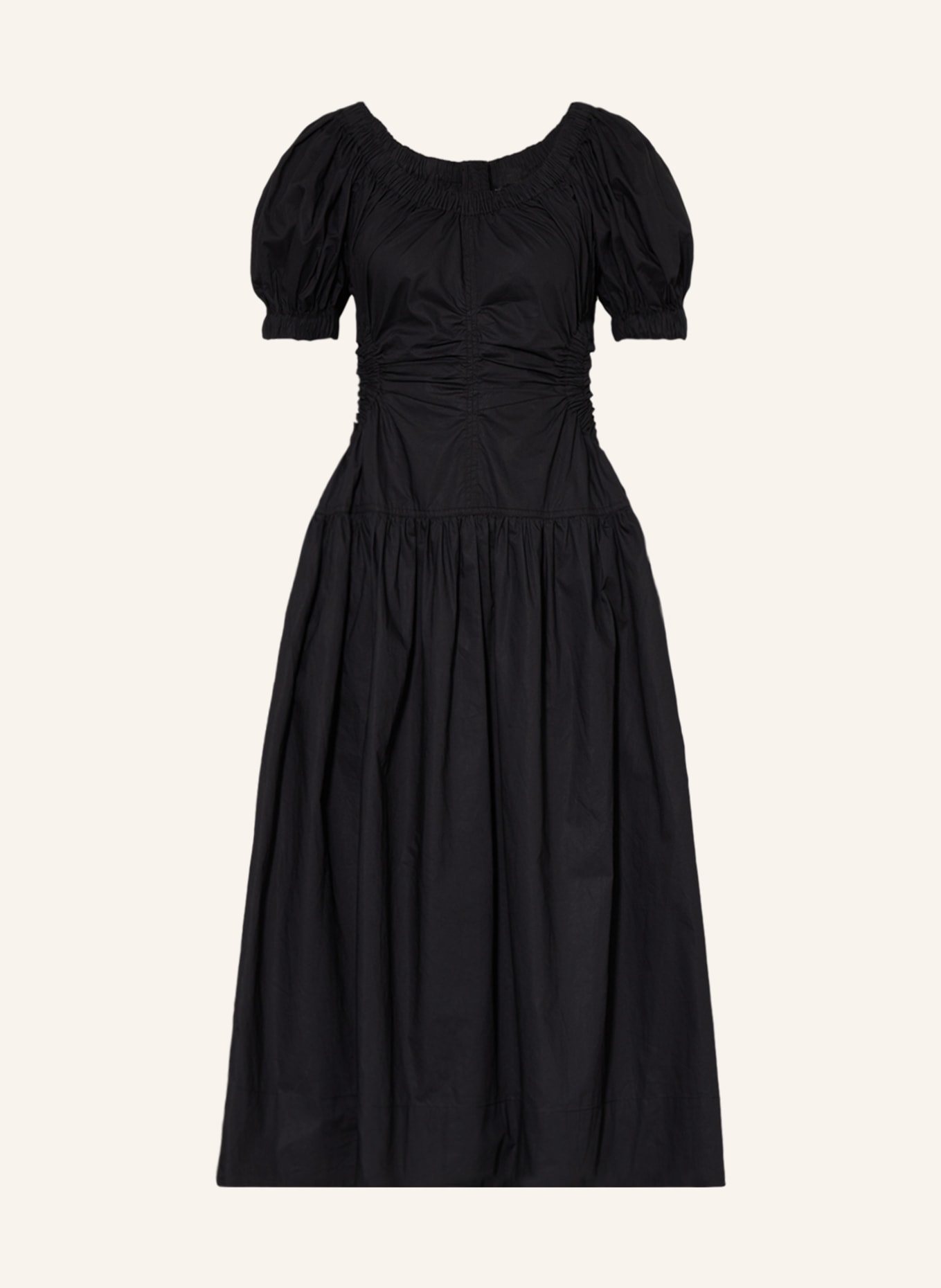 ULLA JOHNSON Dress GOLDA with cut-outs, Color: BLACK (Image 1)