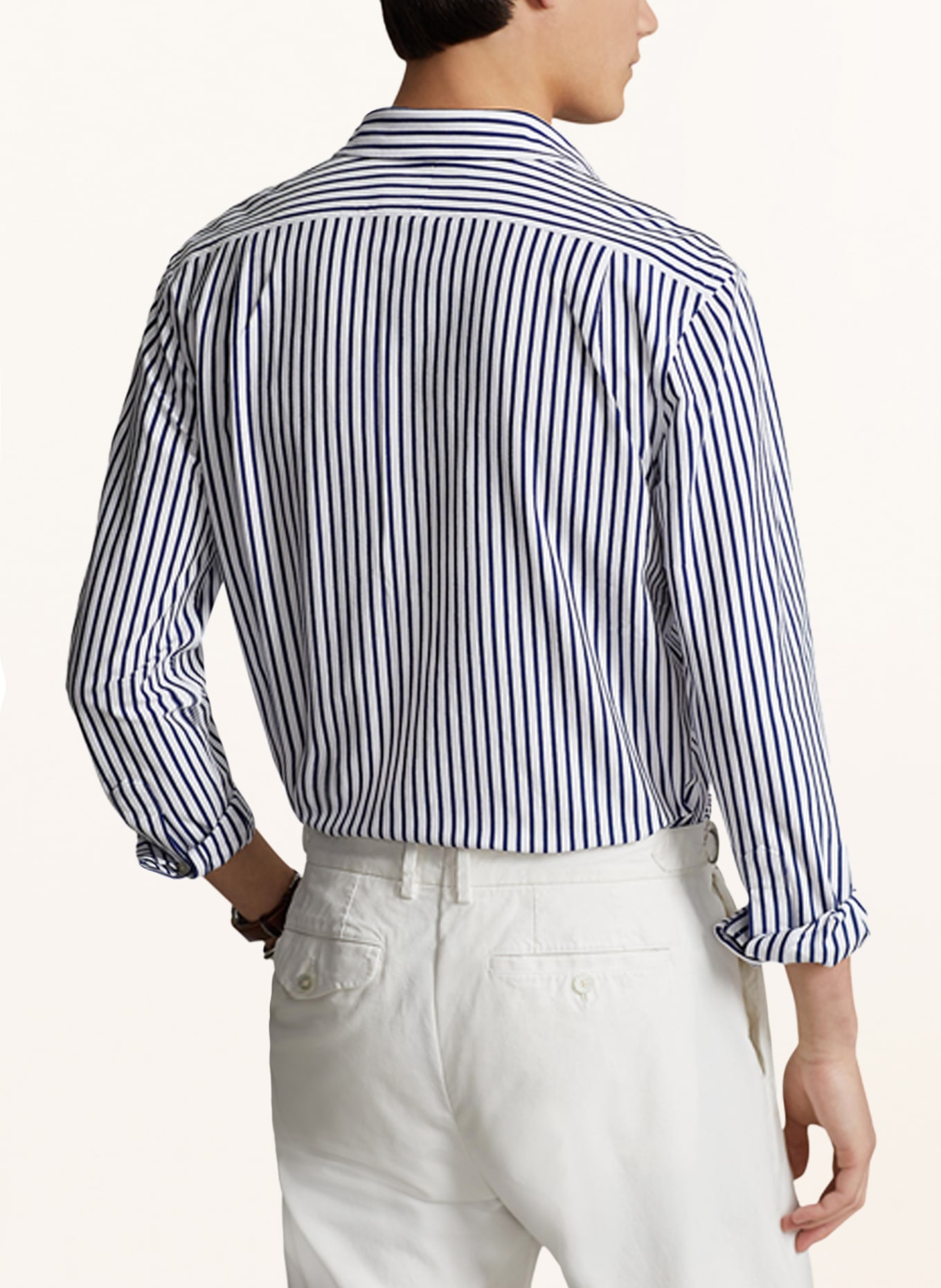 POLO RALPH LAUREN Jerseyhemd Regular Fit, Farbe: WEISS/ BLAU (Bild 3)