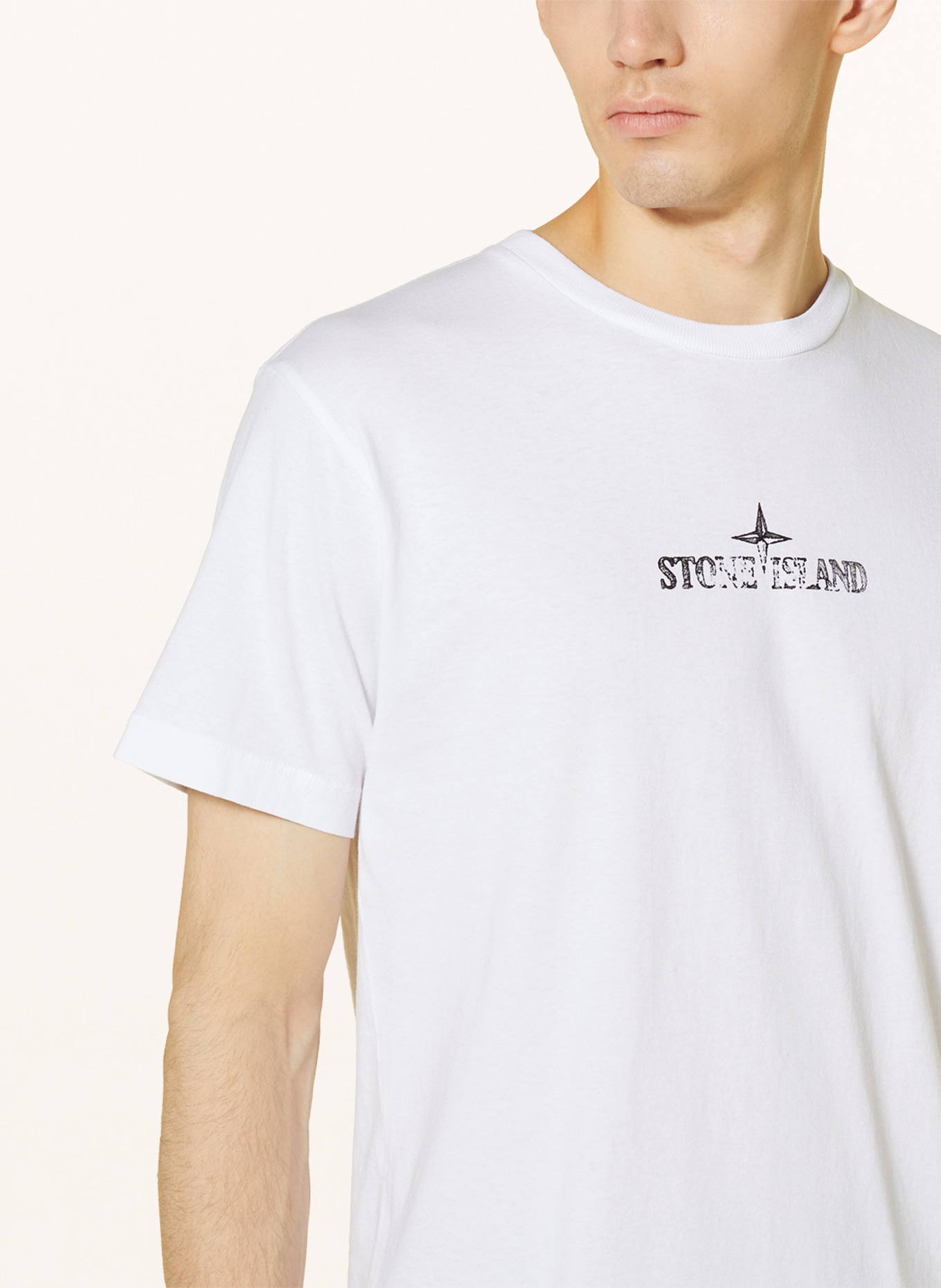 STONE ISLAND T-Shirt, Farbe: WEISS (Bild 4)