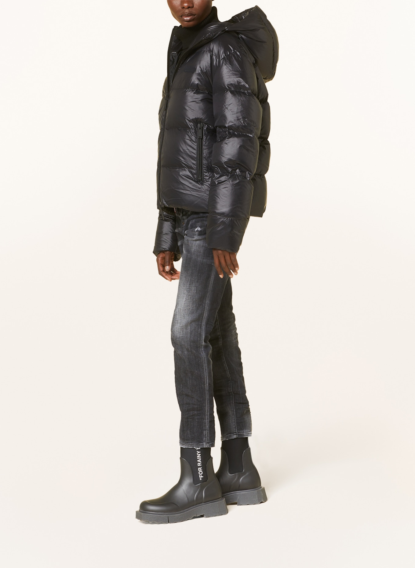DSQUARED2 Down jacket KABAN, Color: BLACK (Image 4)