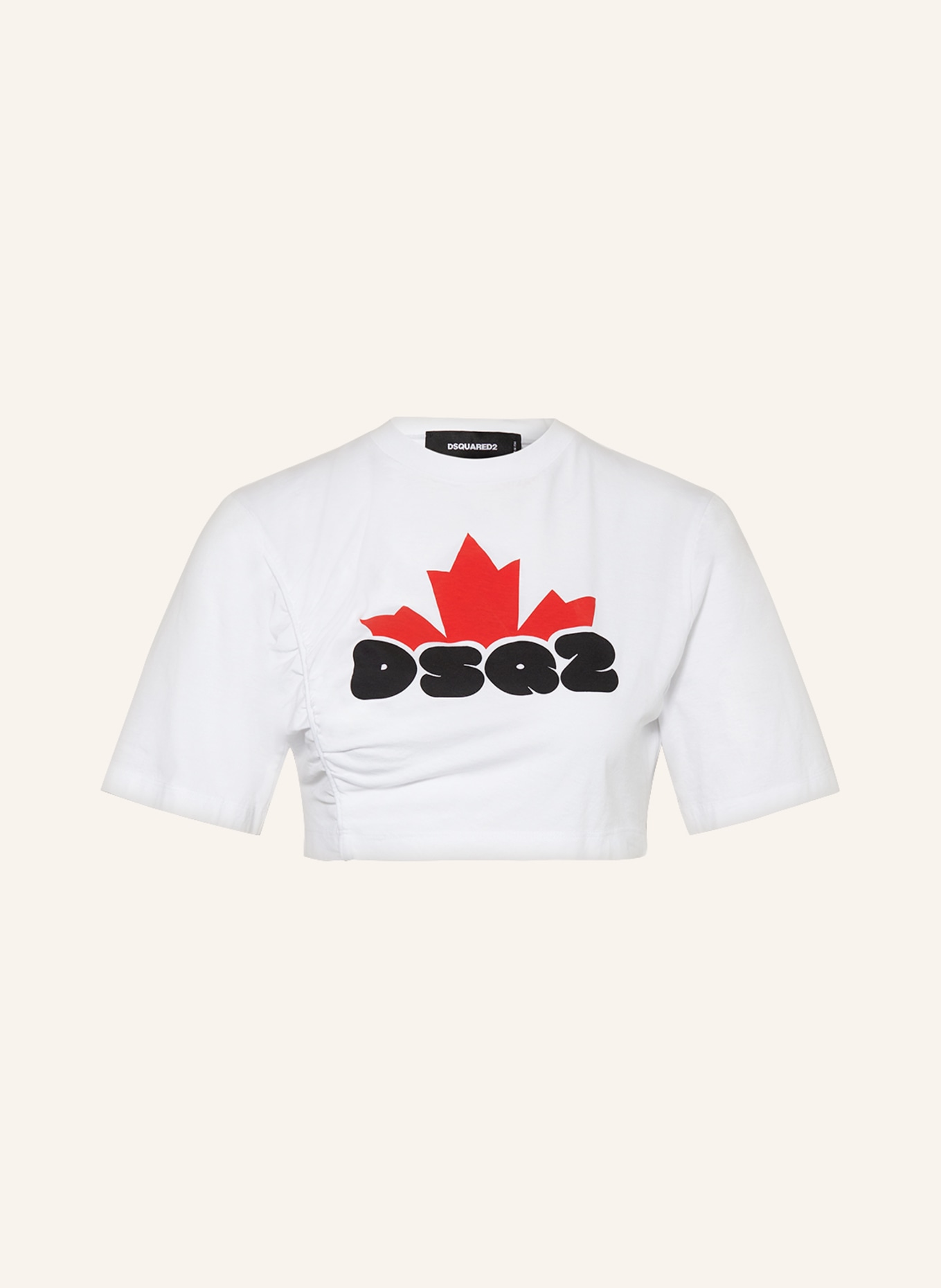 DSQUARED2 Cropped shirt, Color: WHITE (Image 1)