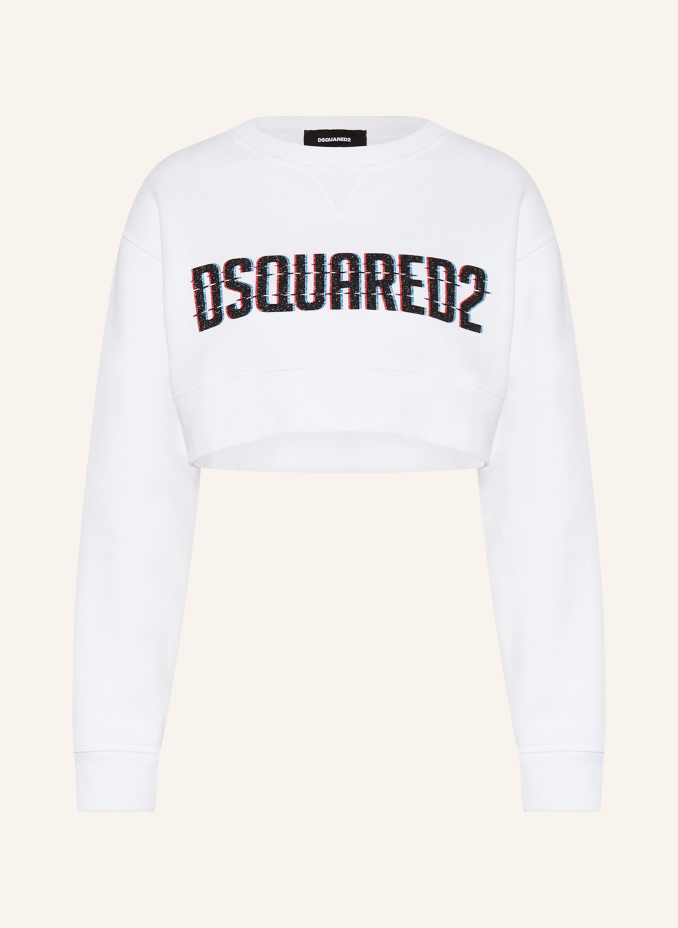DSQUARED2 Cropped sweatshirt, Color: WHITE (Image 1)