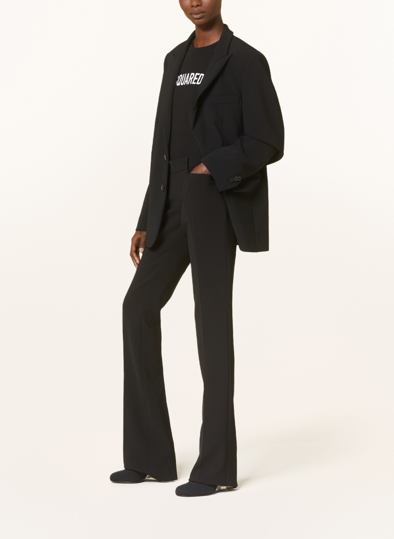 DSQUARED2 Bootcut trousers, Color: BLACK (Image 4)