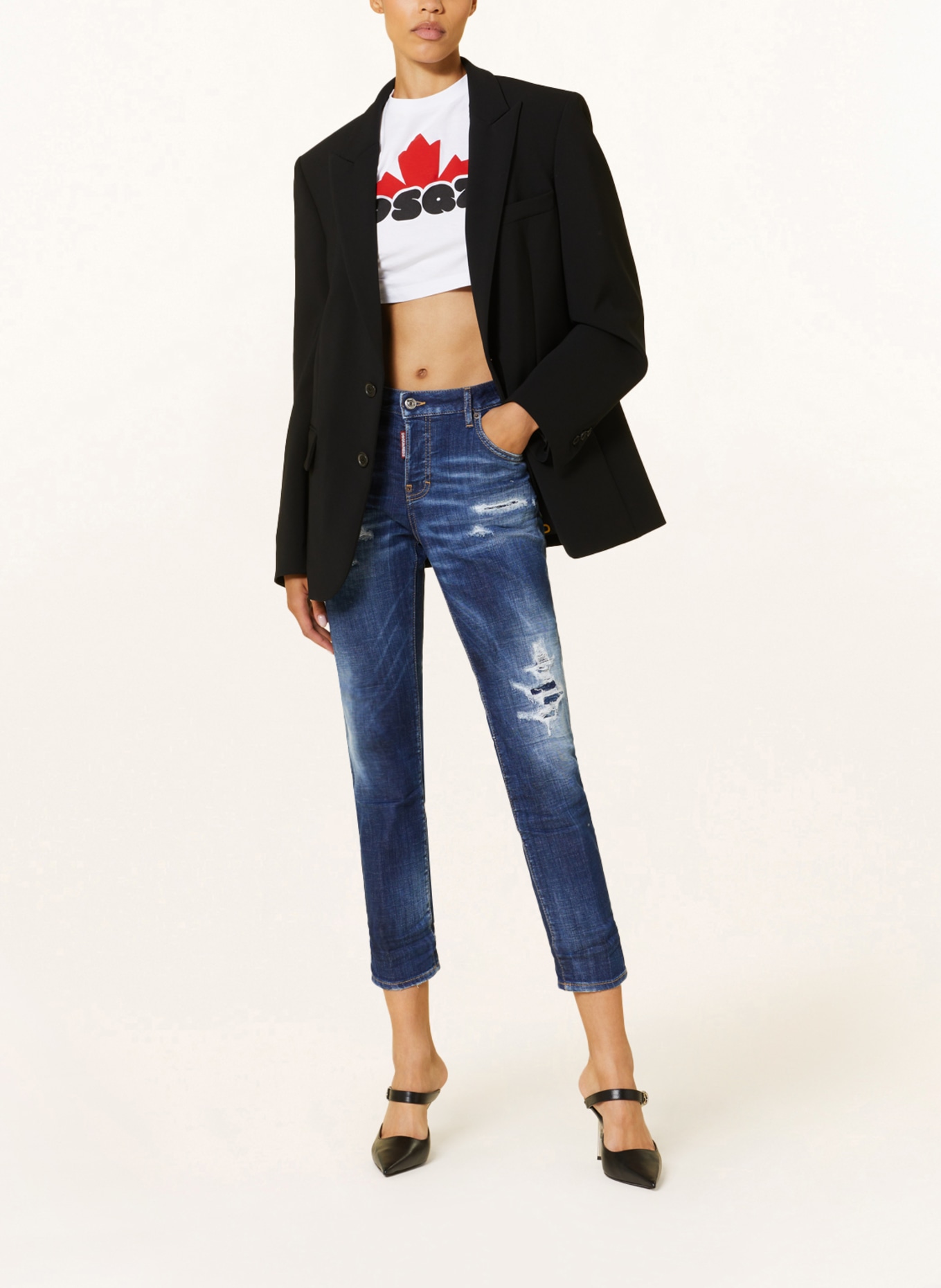 DSQUARED2 7/8-Jeans COOL GIRL, Farbe: 470 NAVY BLUE (Bild 2)