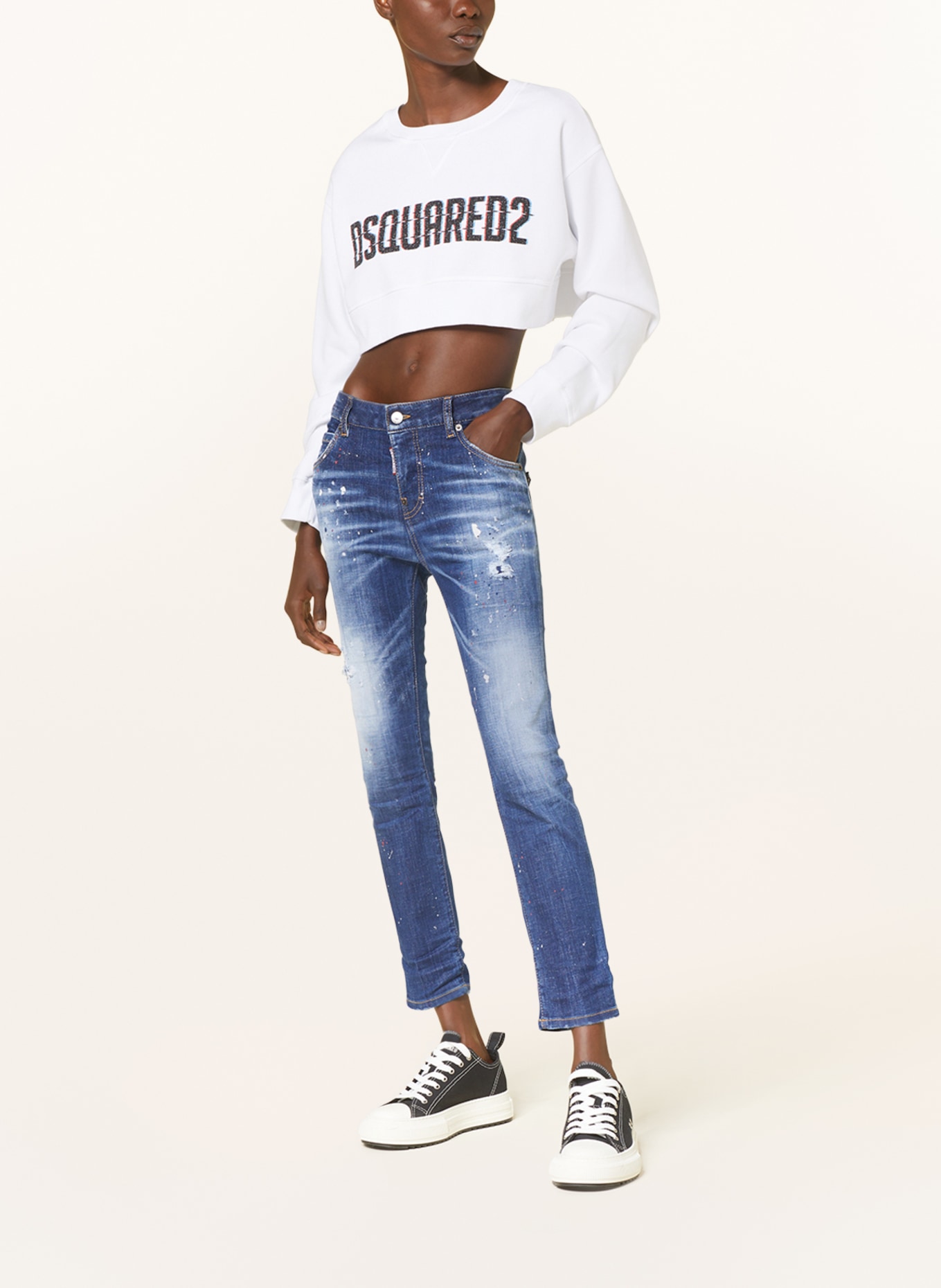 DSQUARED2 7/8 jeans COOL GIRL, Color: 470 NAVY BLUE (Image 2)
