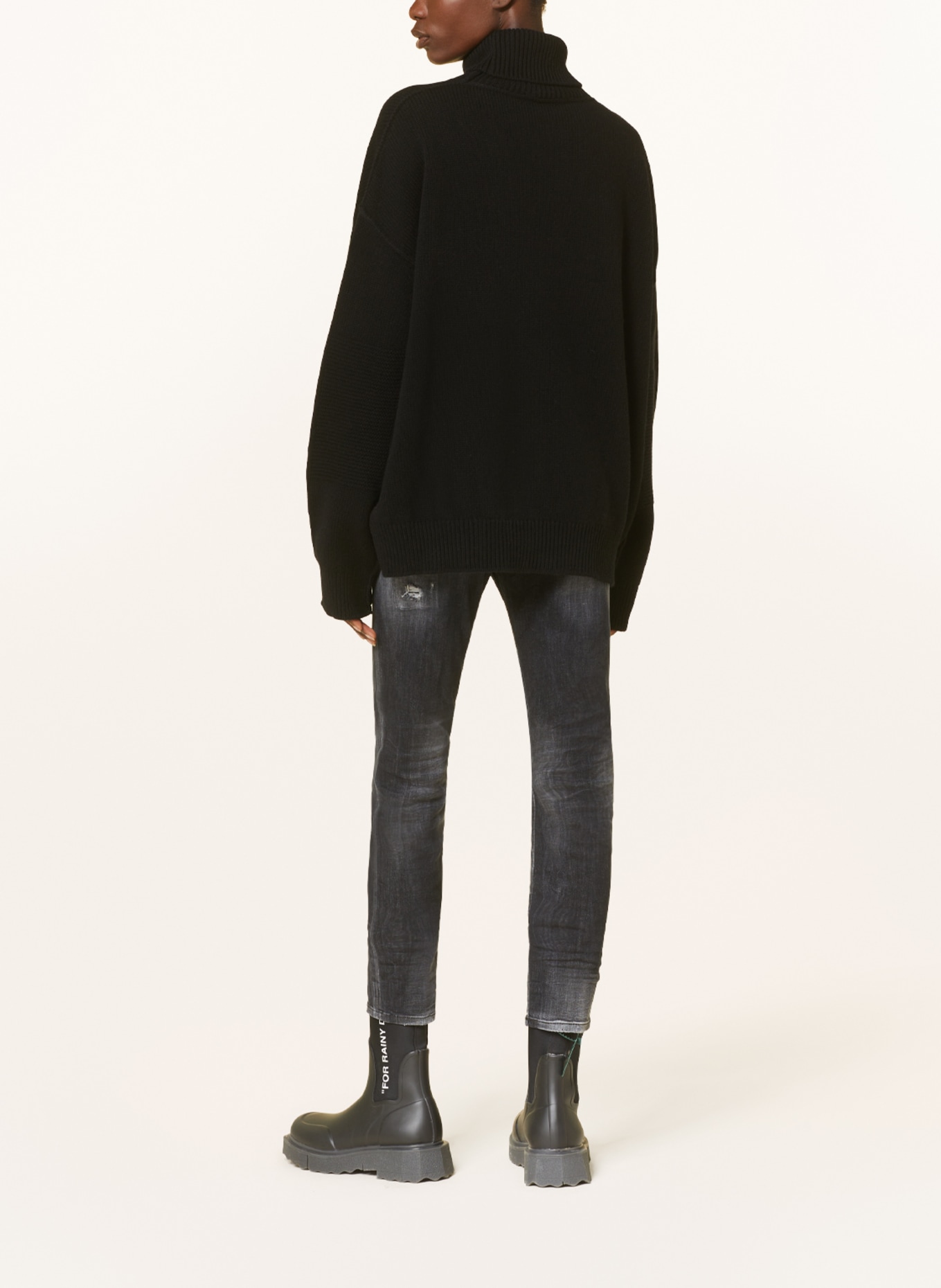 DSQUARED2 7/8 jeans COOL GIRL, Color: BLACK (Image 3)