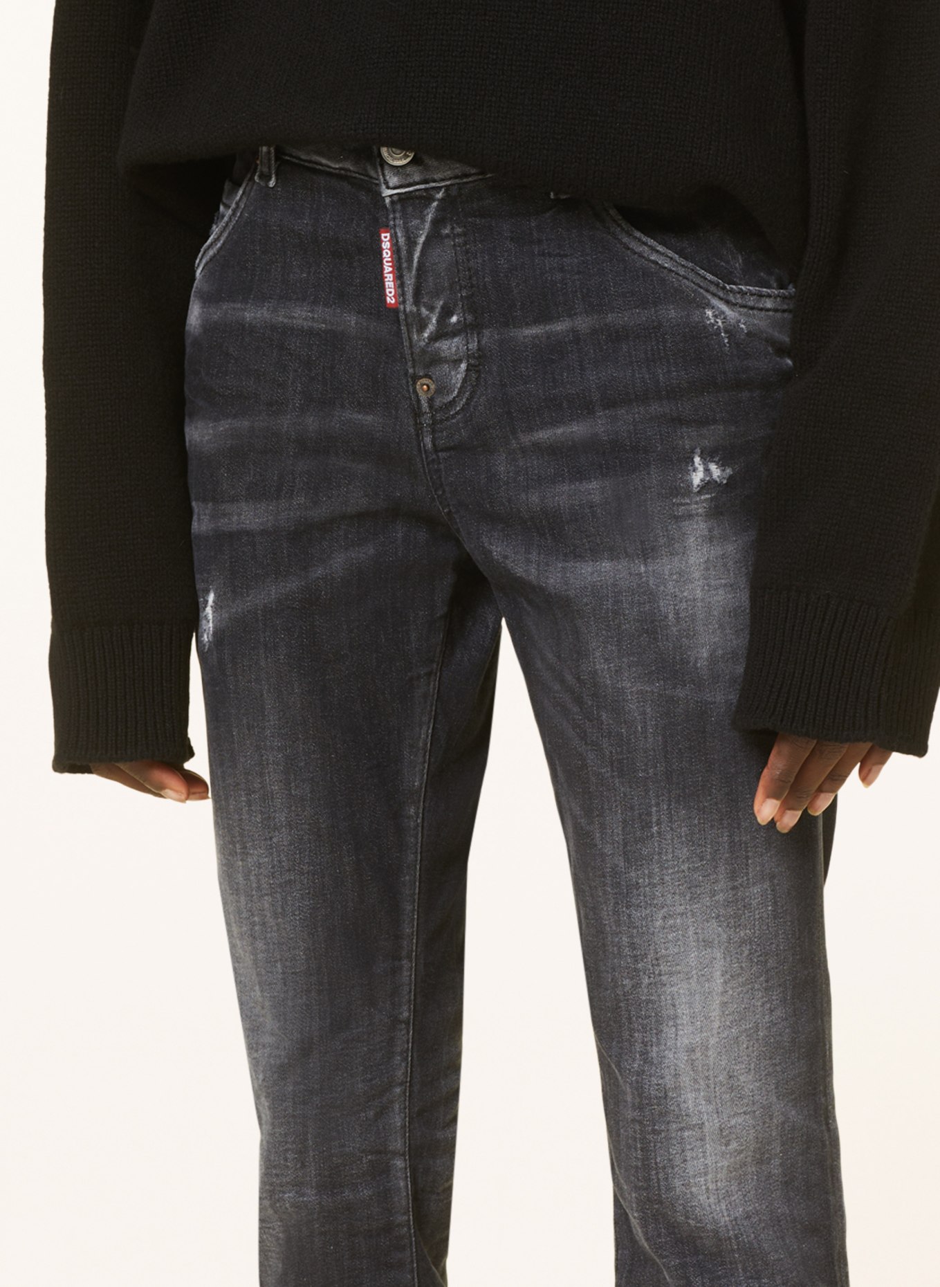 DSQUARED2 7/8-Jeans COOL GIRL, Farbe: SCHWARZ (Bild 5)