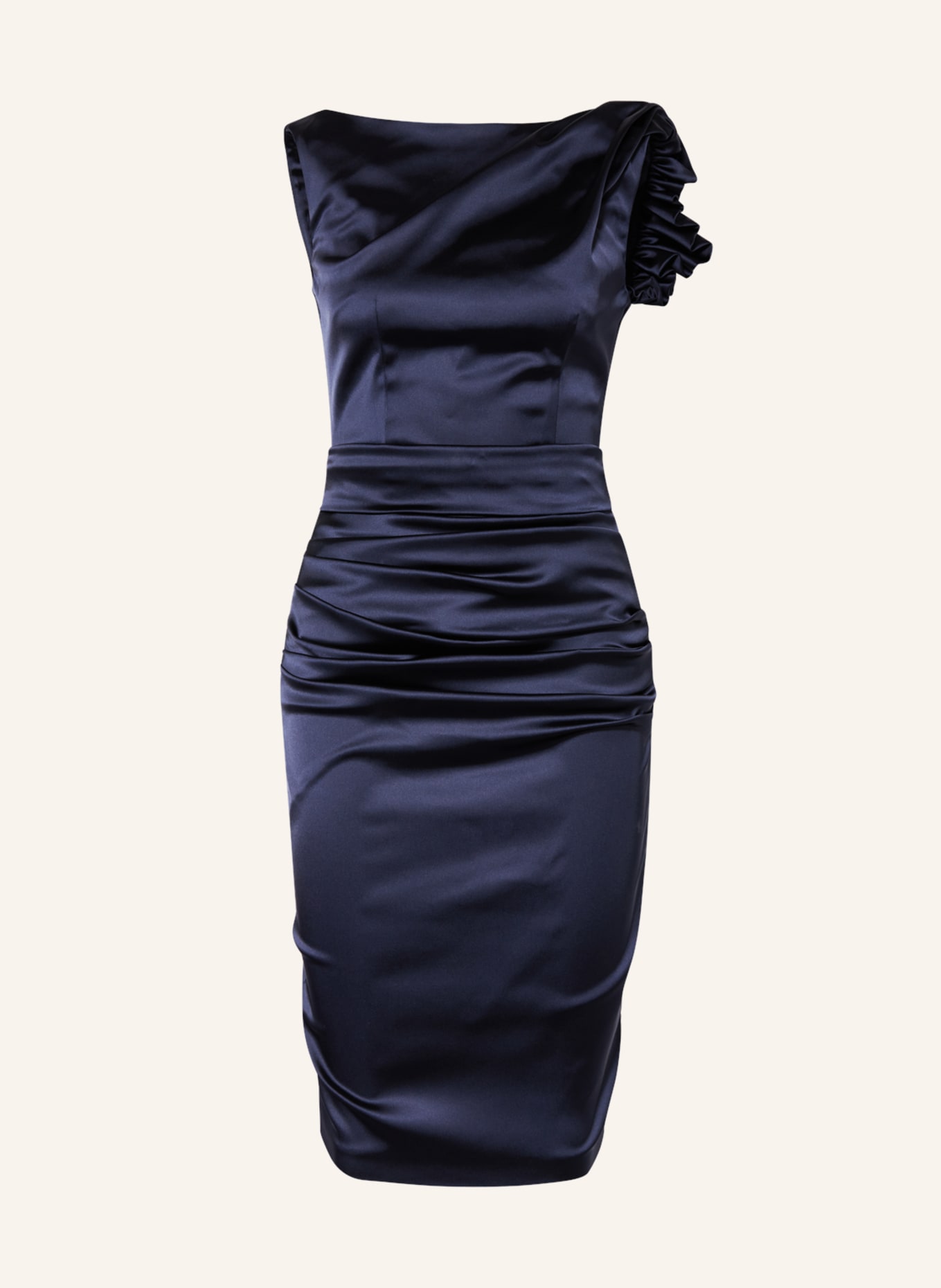 TALBOT RUNHOF Saténové šaty, Barva: TMAVĚ MODRÁ (Obrázek 1)