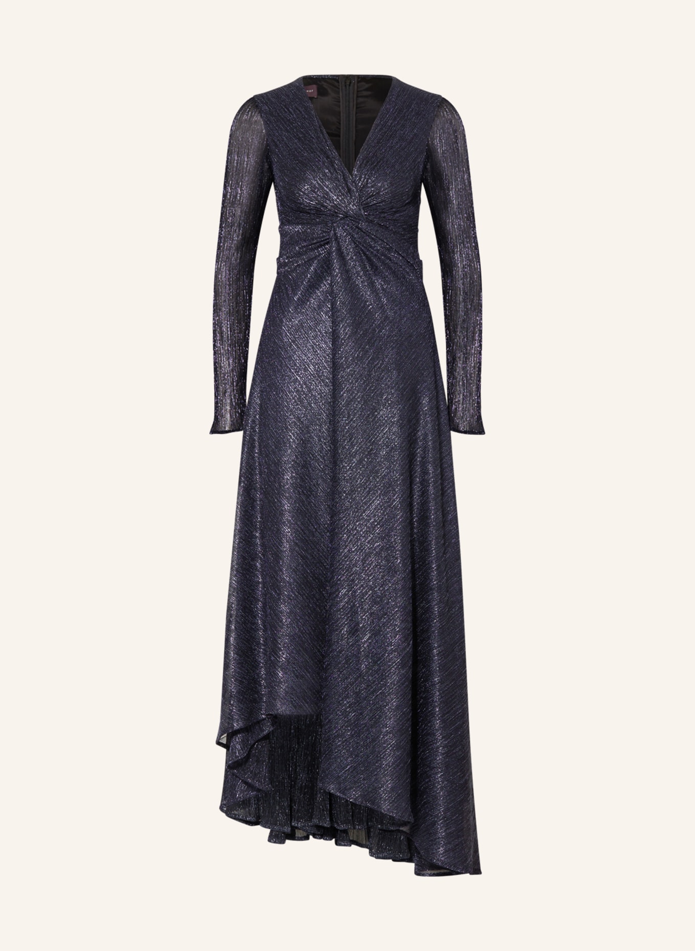 TALBOT RUNHOF Sukienka wieczorowa z błyszczącą przędzą, Kolor: NIEBIESKI (Obrazek 1)