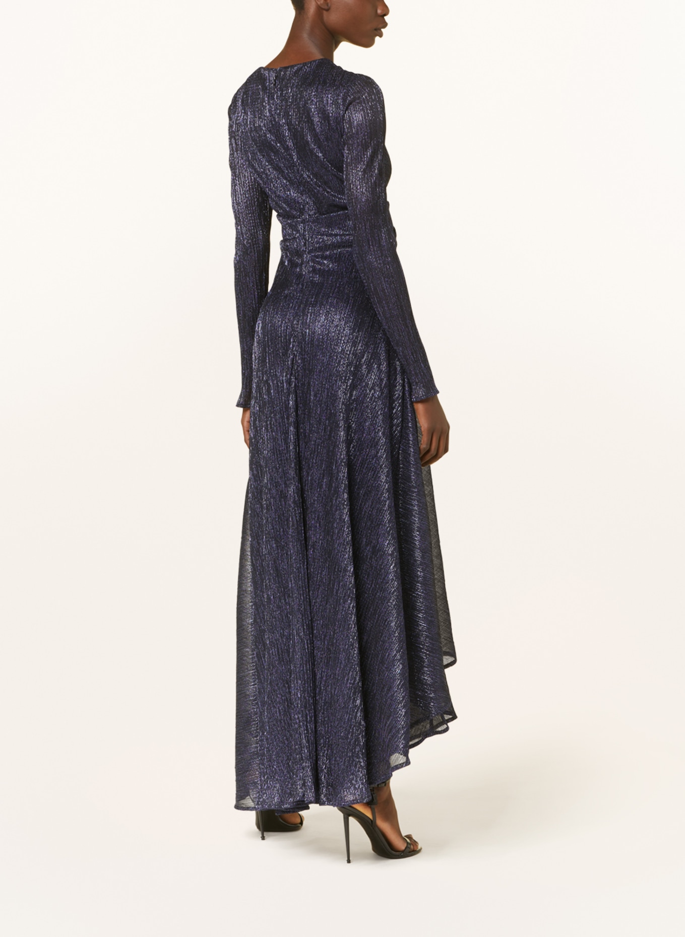 TALBOT RUNHOF Evening dress with glitter thread, Color: BLUE (Image 3)