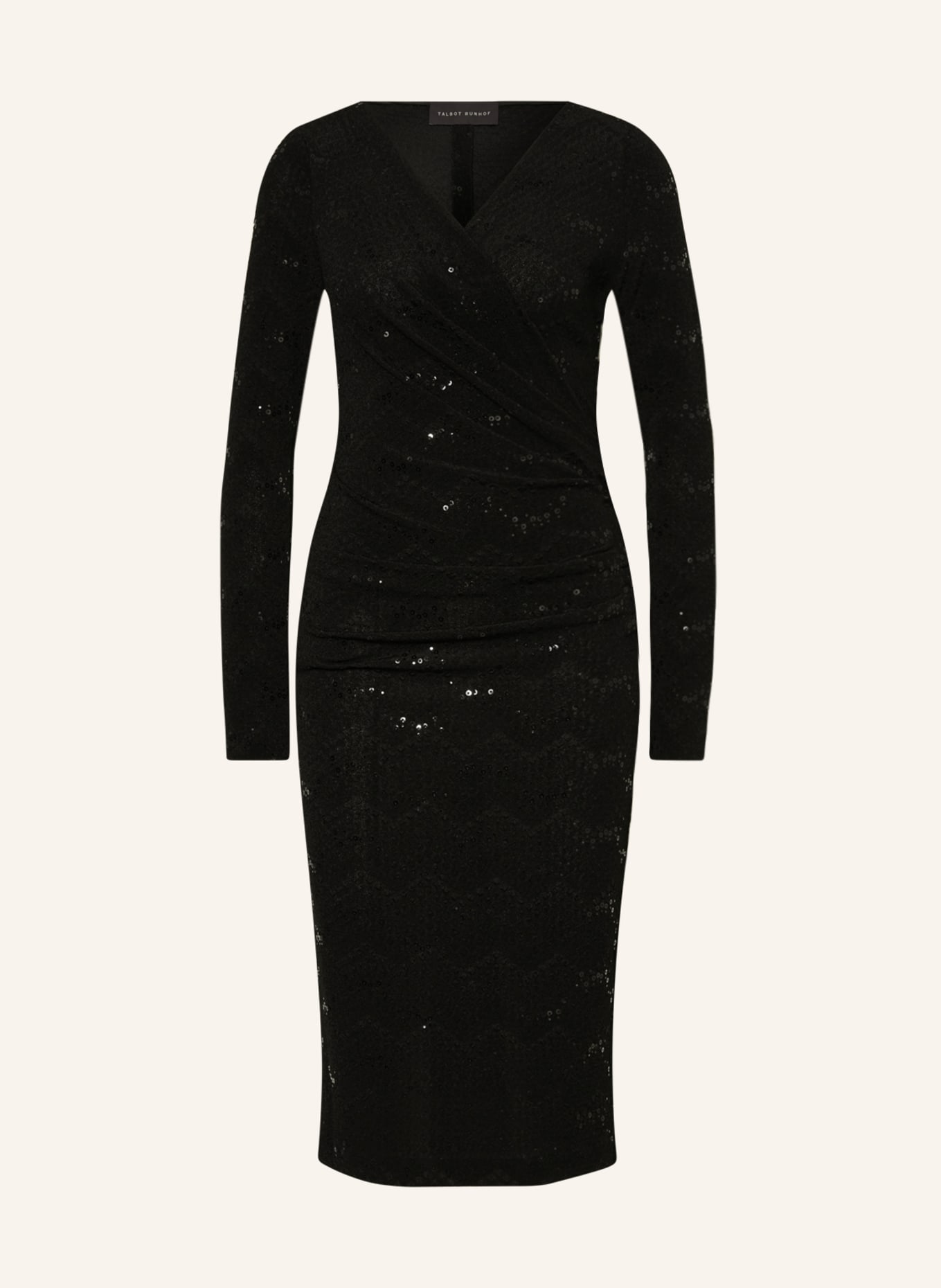 TALBOT RUNHOF Dress with sequins, Color: BLACK (Image 1)