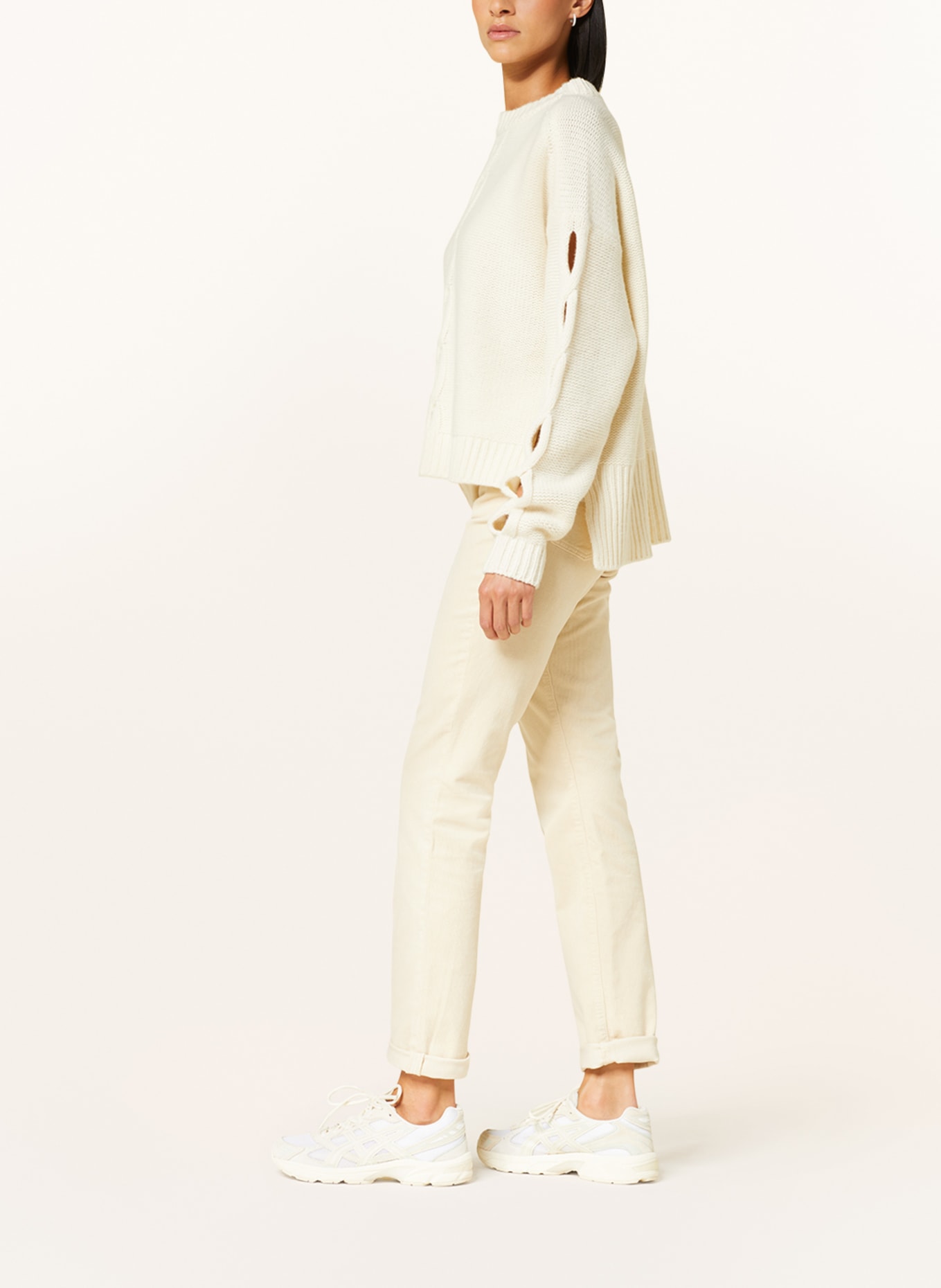 7 for all mankind Corduroy trousers ROXANNE, Color: TA WHITE (Image 4)