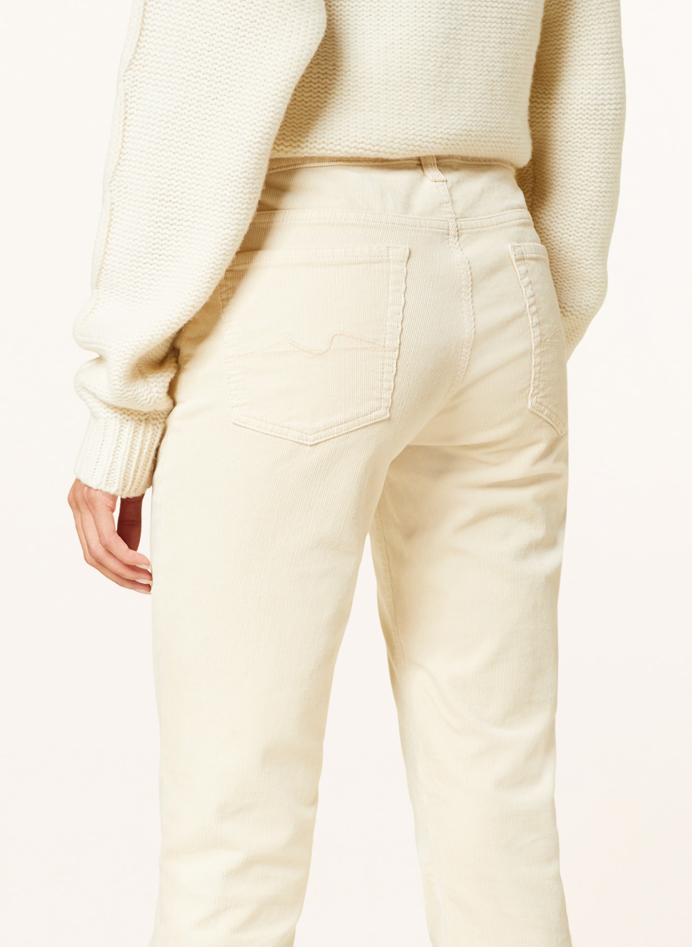 7 for all mankind Corduroy trousers ROXANNE, Color: TA WHITE (Image 5)