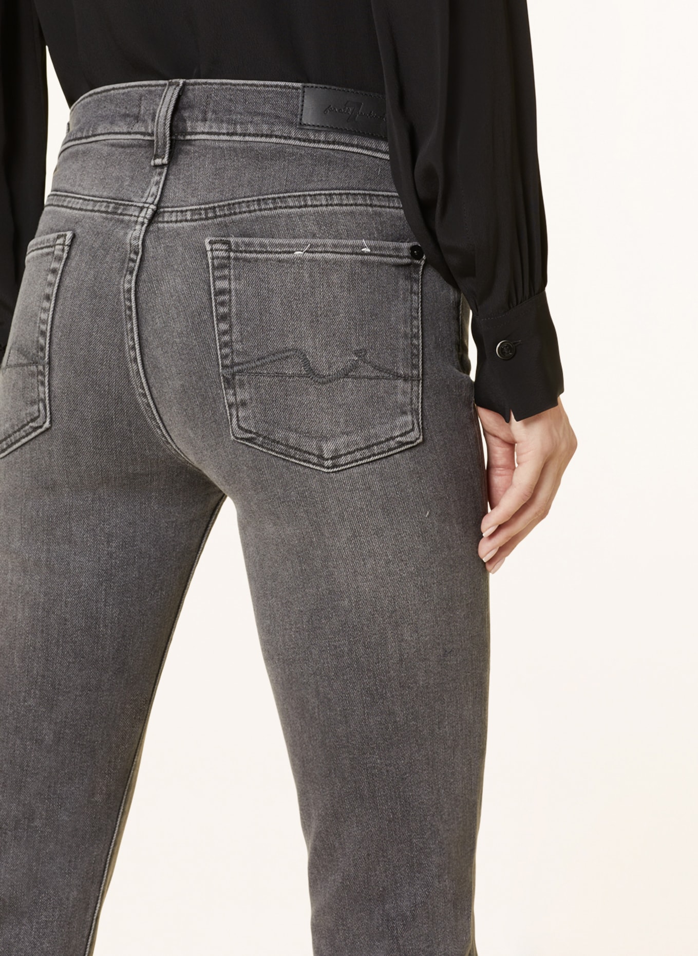 7 for all mankind Jeans ROXANNE, Color: DARK GRAY (Image 5)