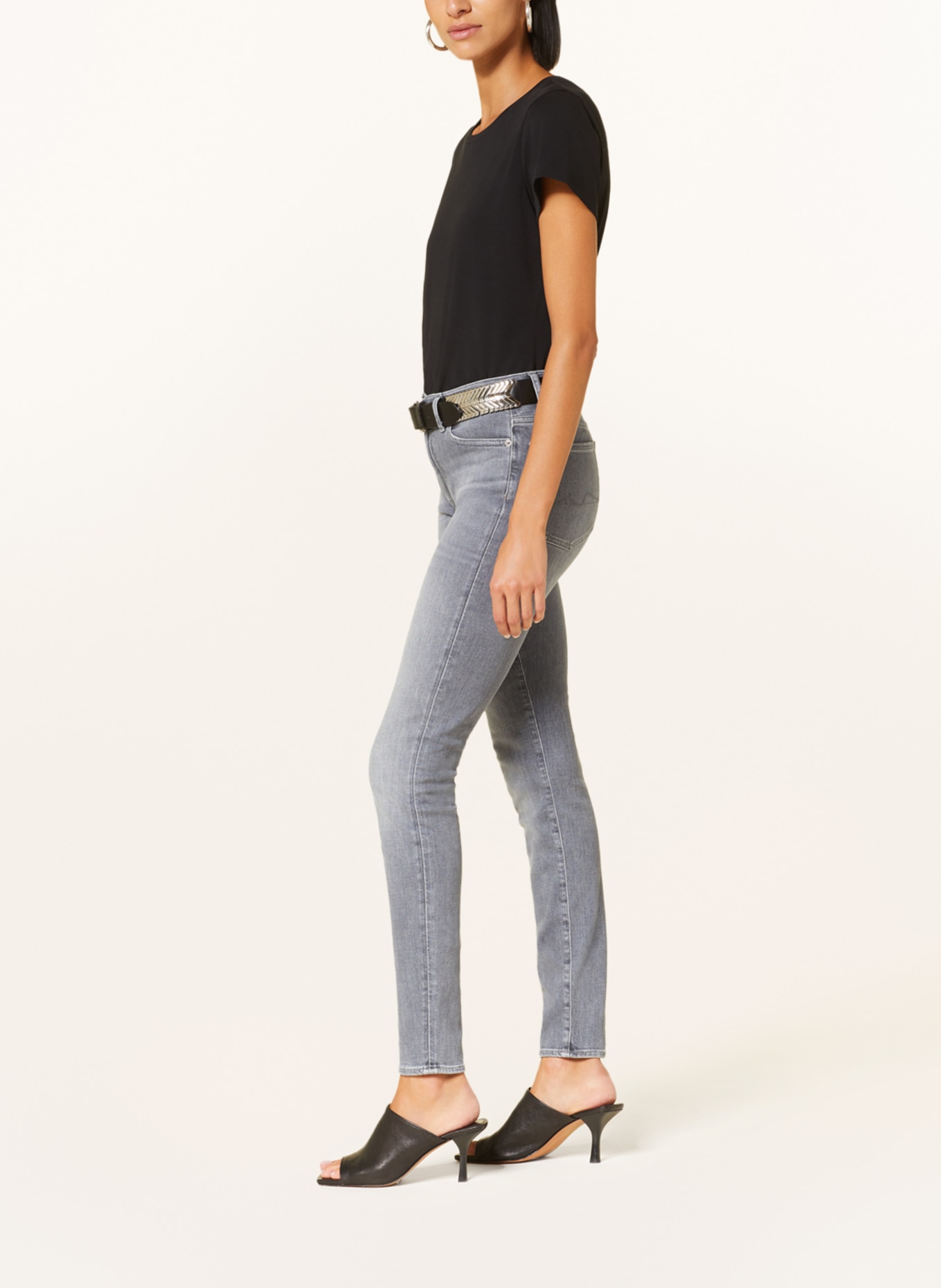 7 for all mankind Skinny jeans SLIM ILLUSION, Color: GRAY (Image 4)