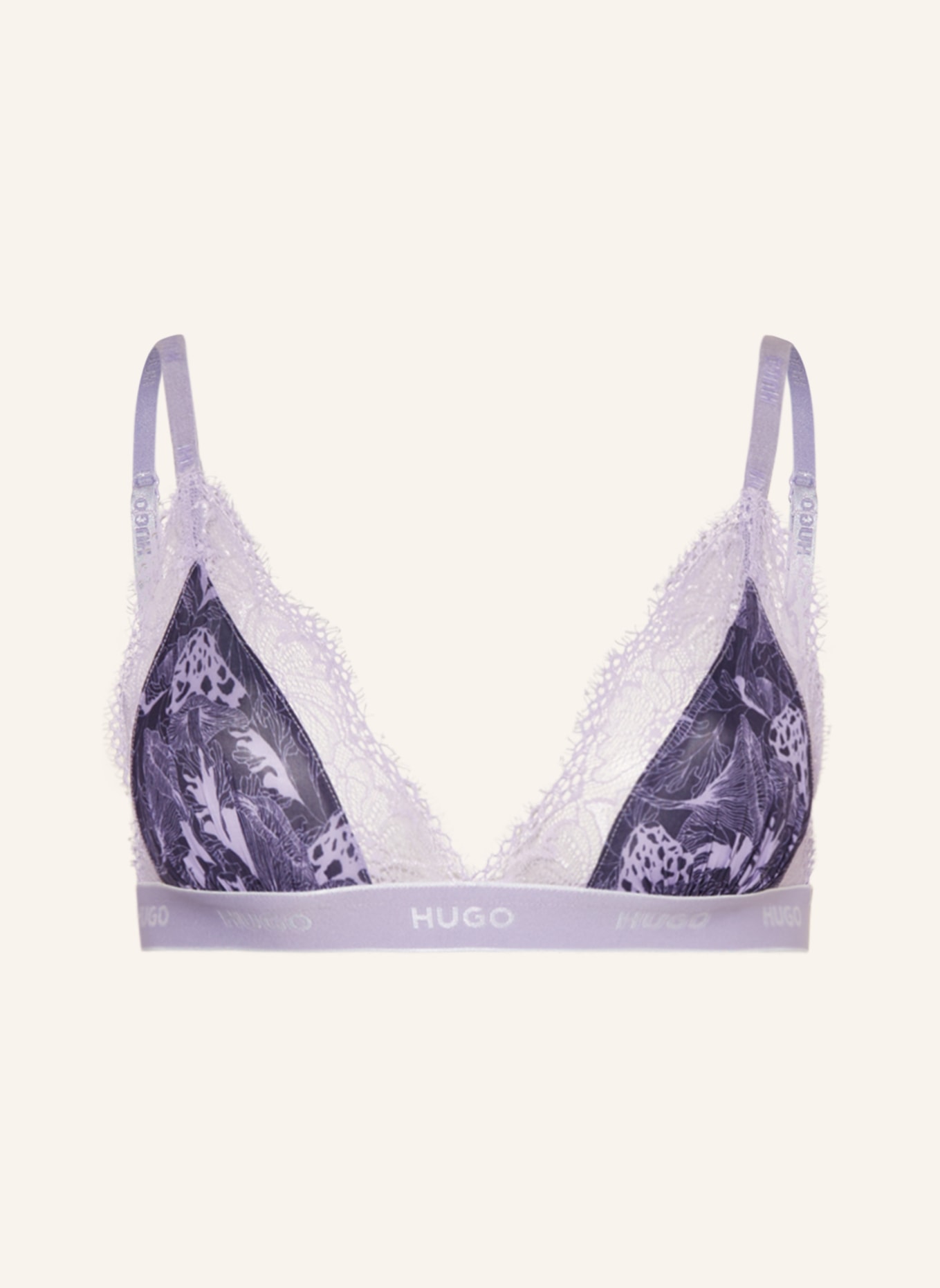 HUGO Triangle bra, Color: DARK PURPLE/ LIGHT PURPLE(Image null)