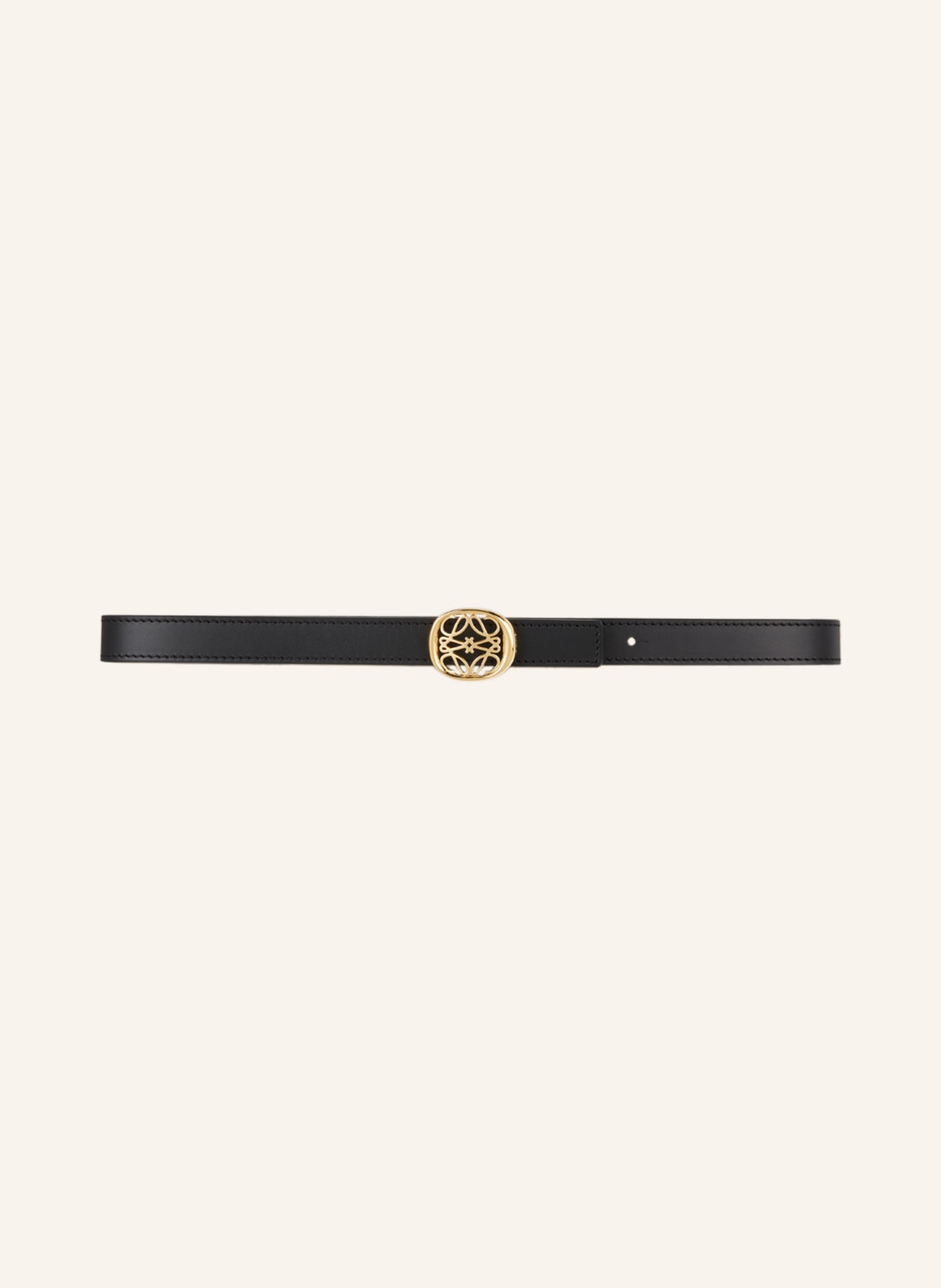 LOEWE Reversible leather belt, Color: BLACK (Image 3)