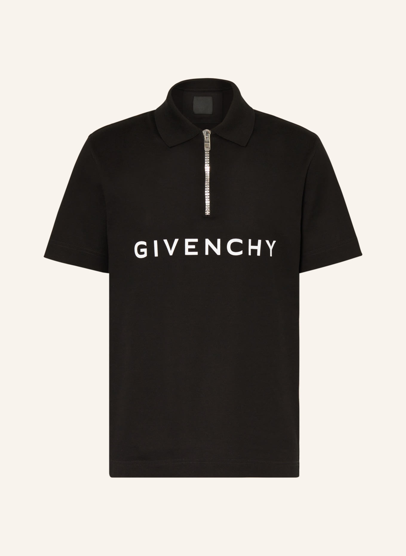 GIVENCHY Piqué polo shirt, Color: BLACK (Image 1)