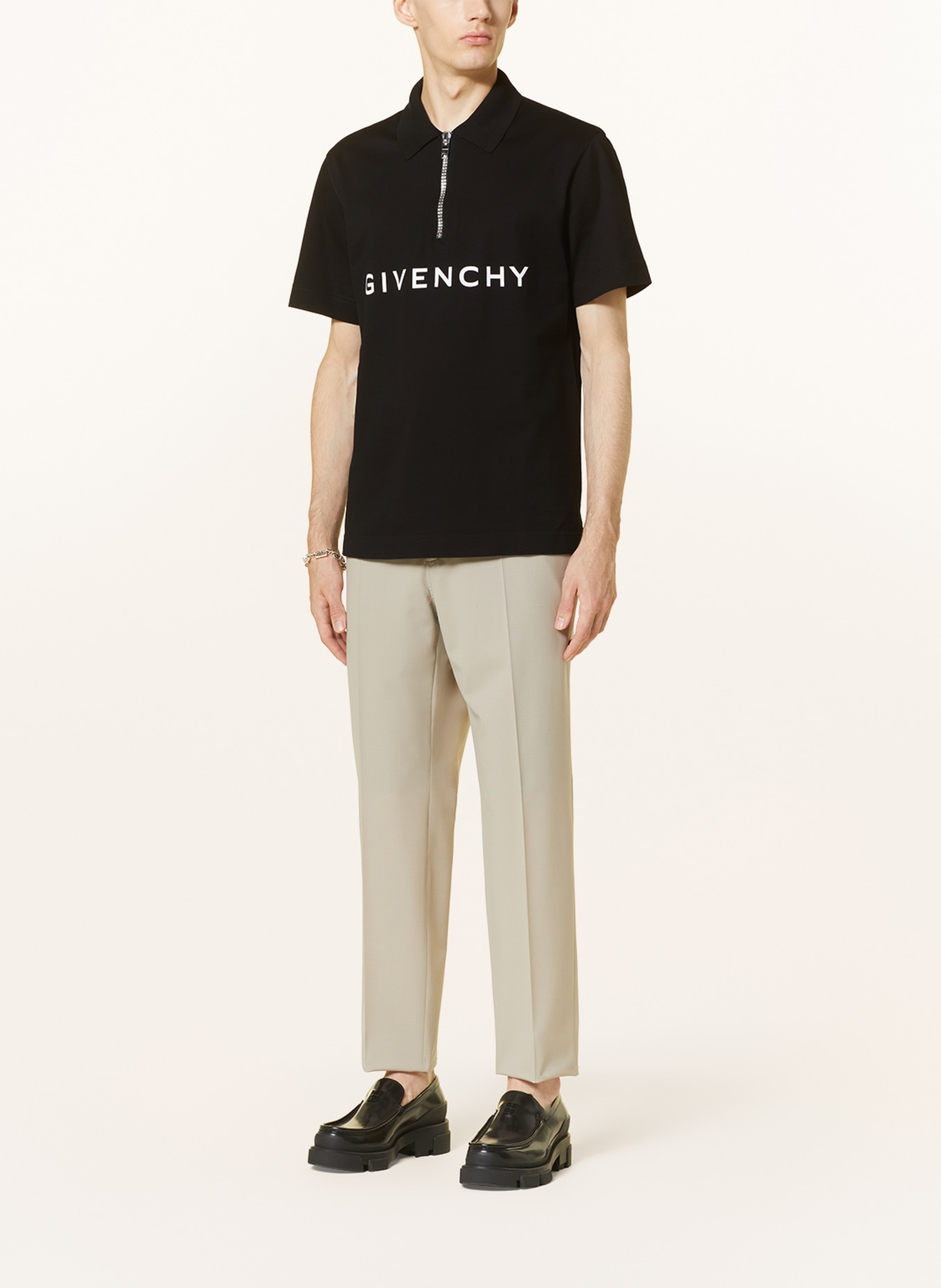 GIVENCHY Piqué-Poloshirt, Farbe: SCHWARZ (Bild 2)
