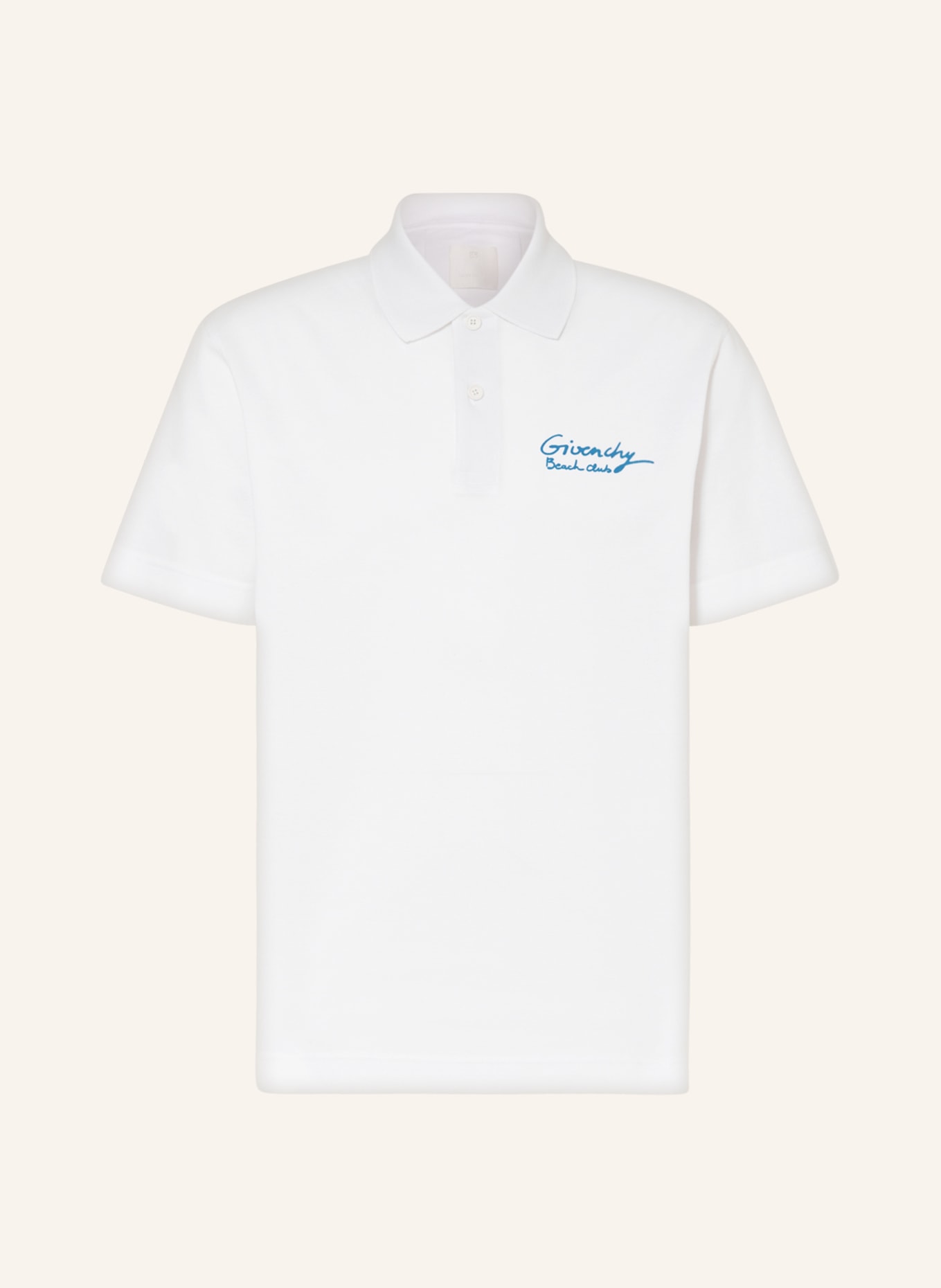 GIVENCHY Piqué polo shirt, Color: WHITE (Image 1)