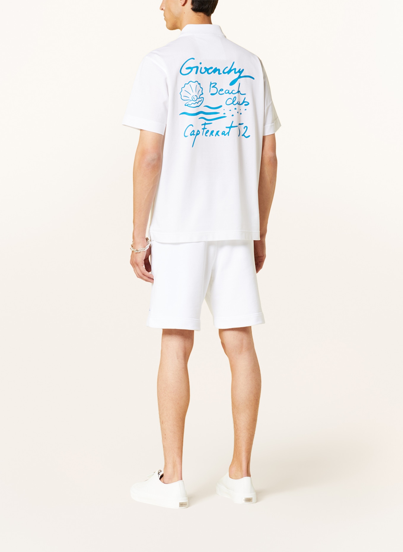GIVENCHY Piqué polo shirt, Color: WHITE (Image 3)