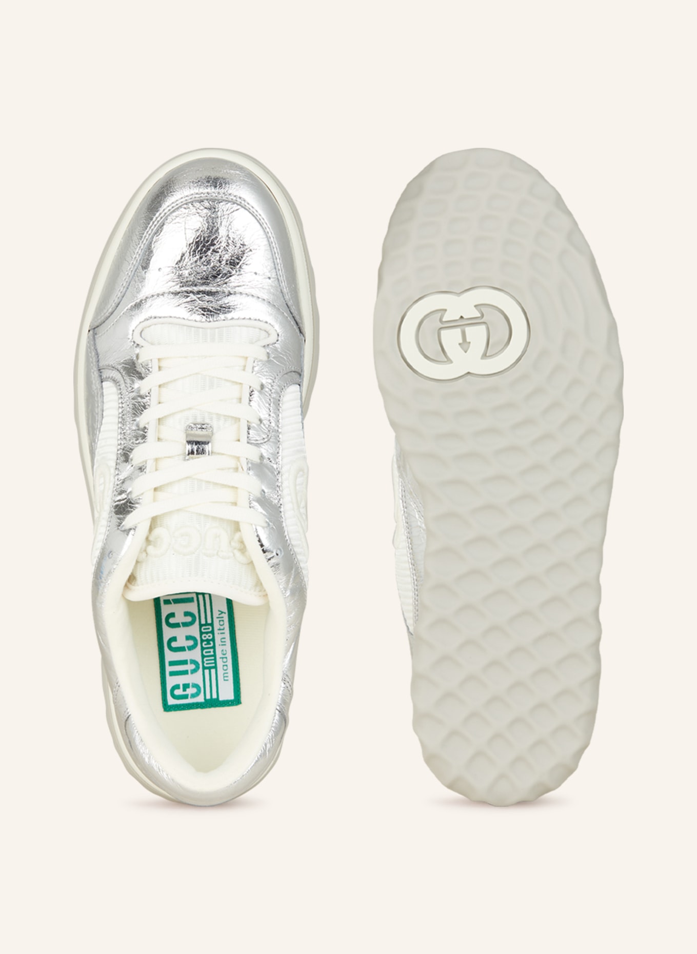 GUCCI Sneakers MAC80, Color: SILVER/ WHITE (Image 5)