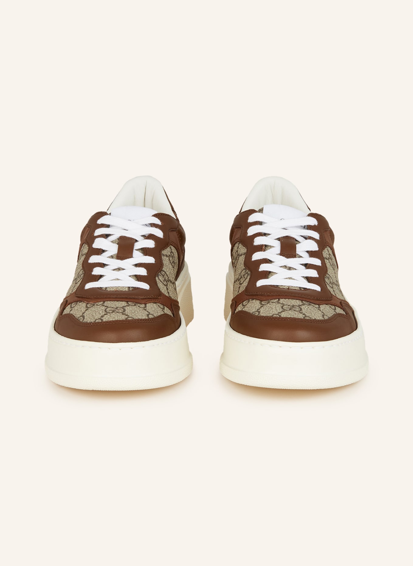 GUCCI Sneakers CHUNKY B GG SUPREME, Color: BROWN/ ECRU/ DARK BROWN (Image 3)