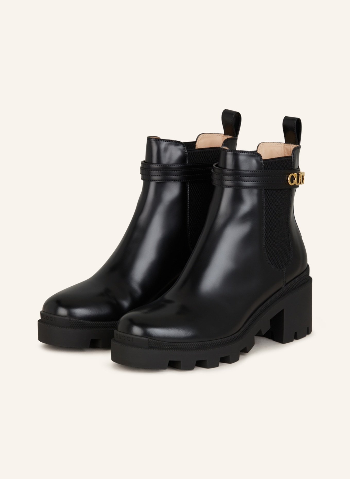GUCCI Chelsea-Boots, Farbe: 1000 BLACK/BLACK (Bild 1)