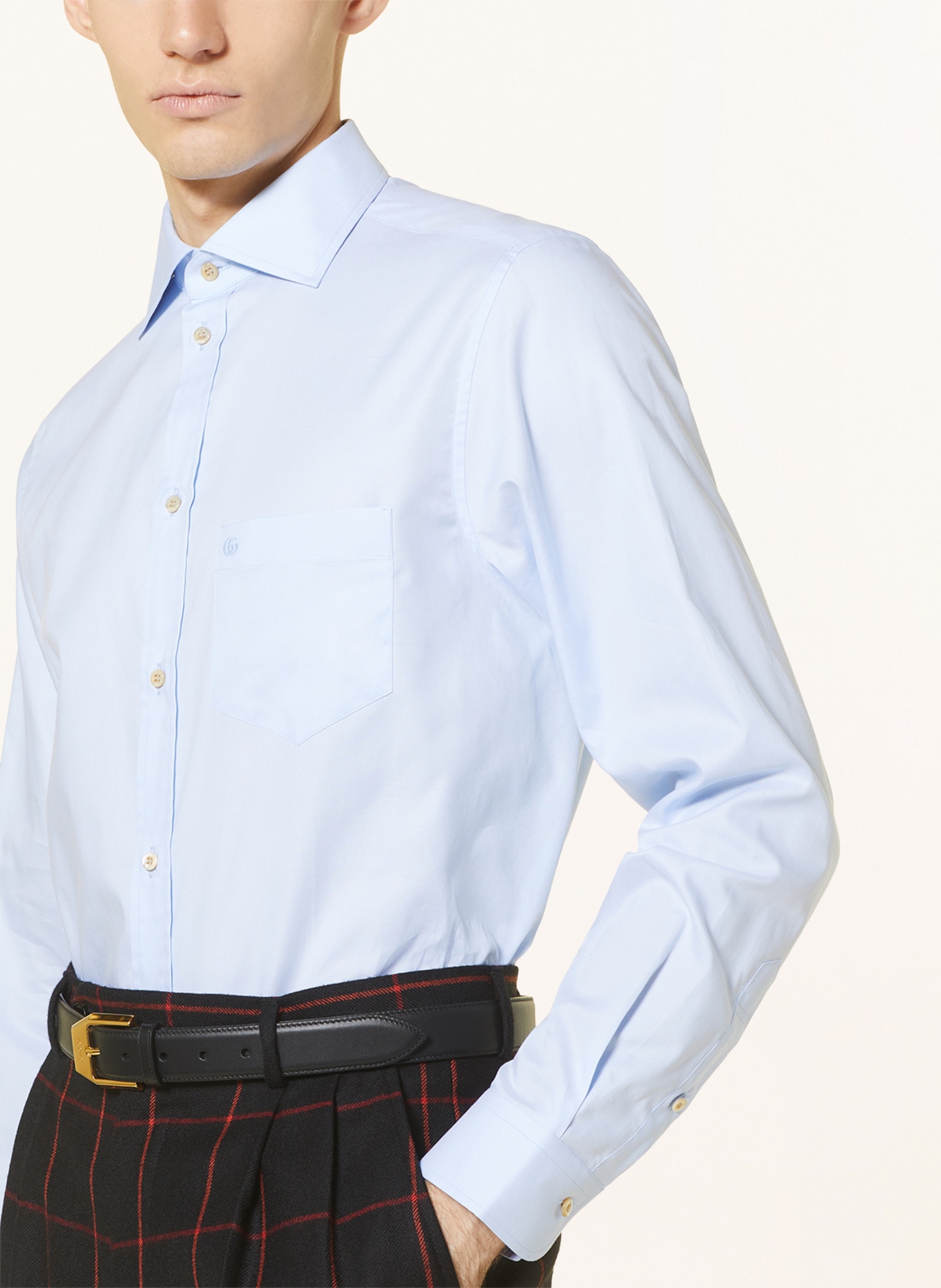 GUCCI Shirt regular fit, Color: LIGHT BLUE (Image 4)