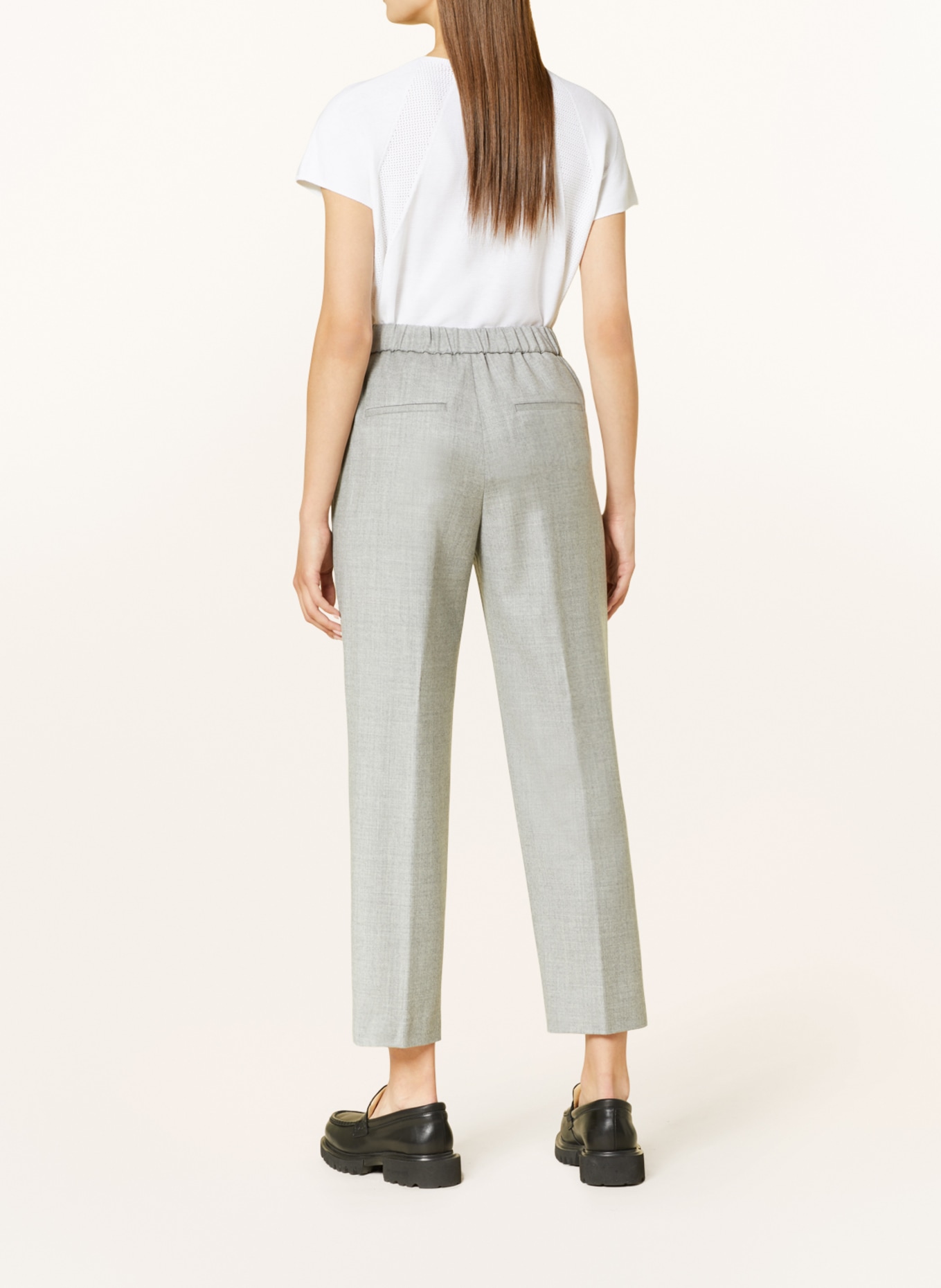PESERICO Trousers with glitter thread, Color: GRAY (Image 3)