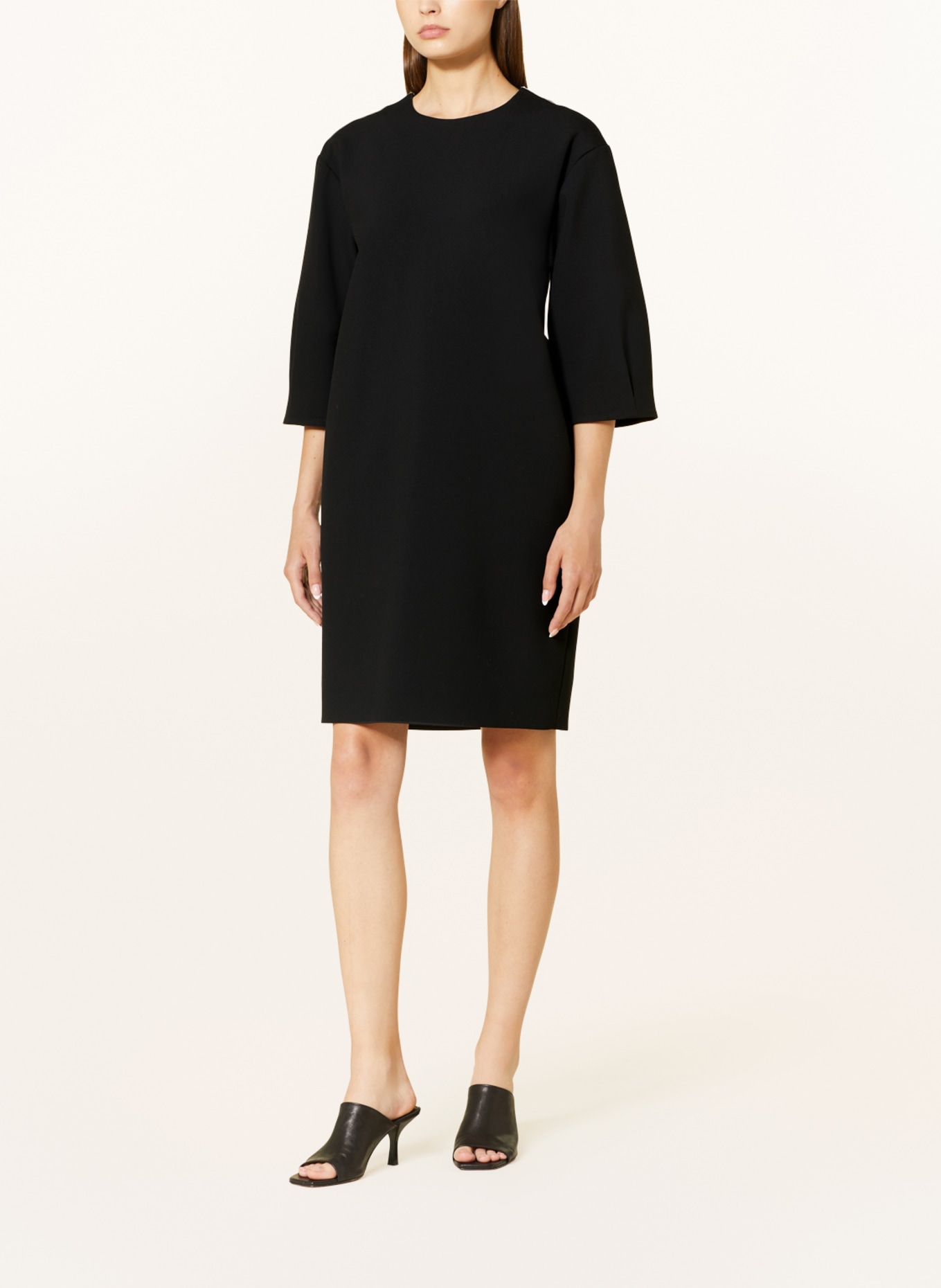 PESERICO Dress with 3/4 sleeves, Color: BLACK (Image 2)