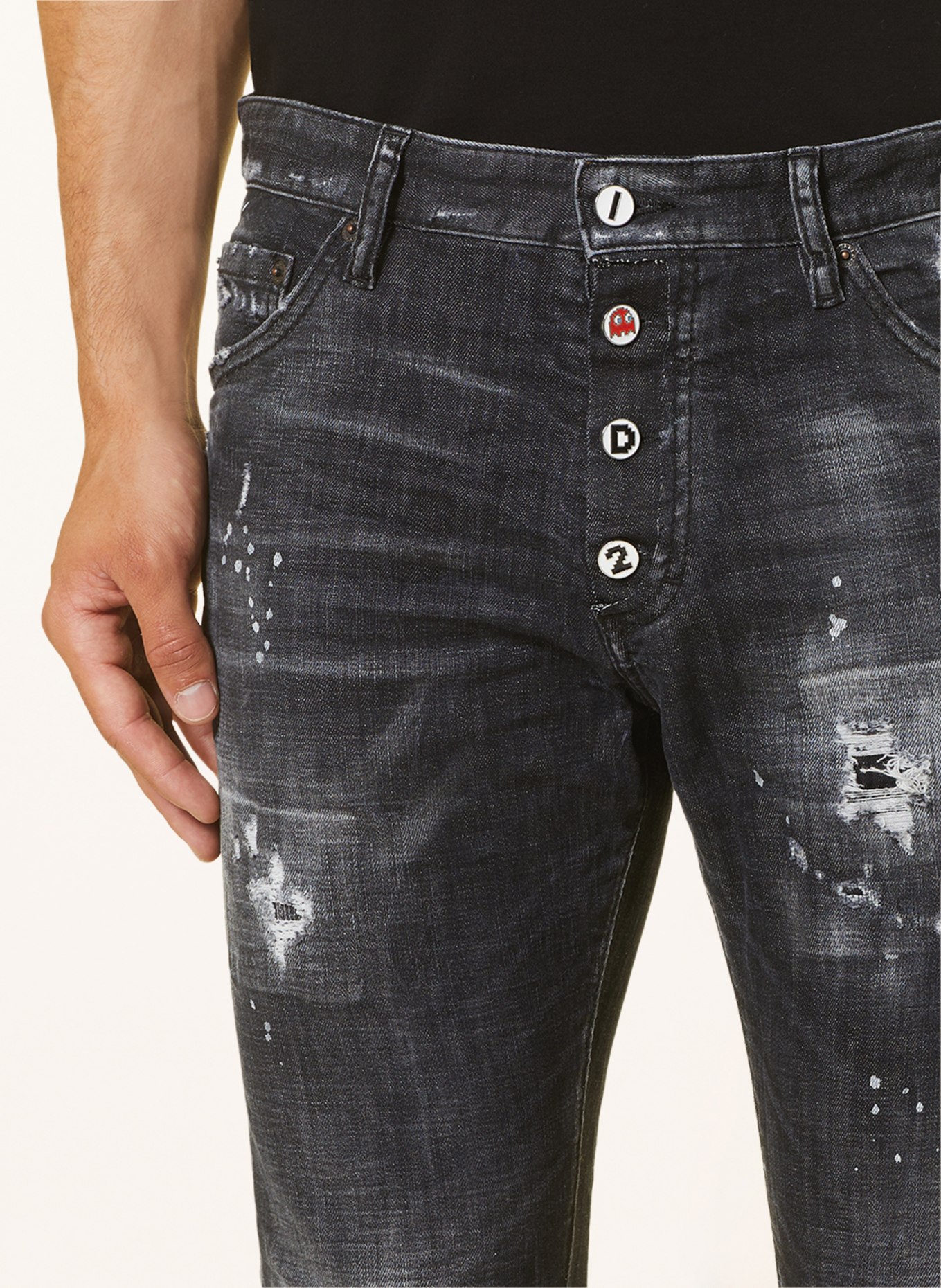 DSQUARED2 Jeans COOL GUY extra slim fit, Color: 900 BLACK (Image 5)