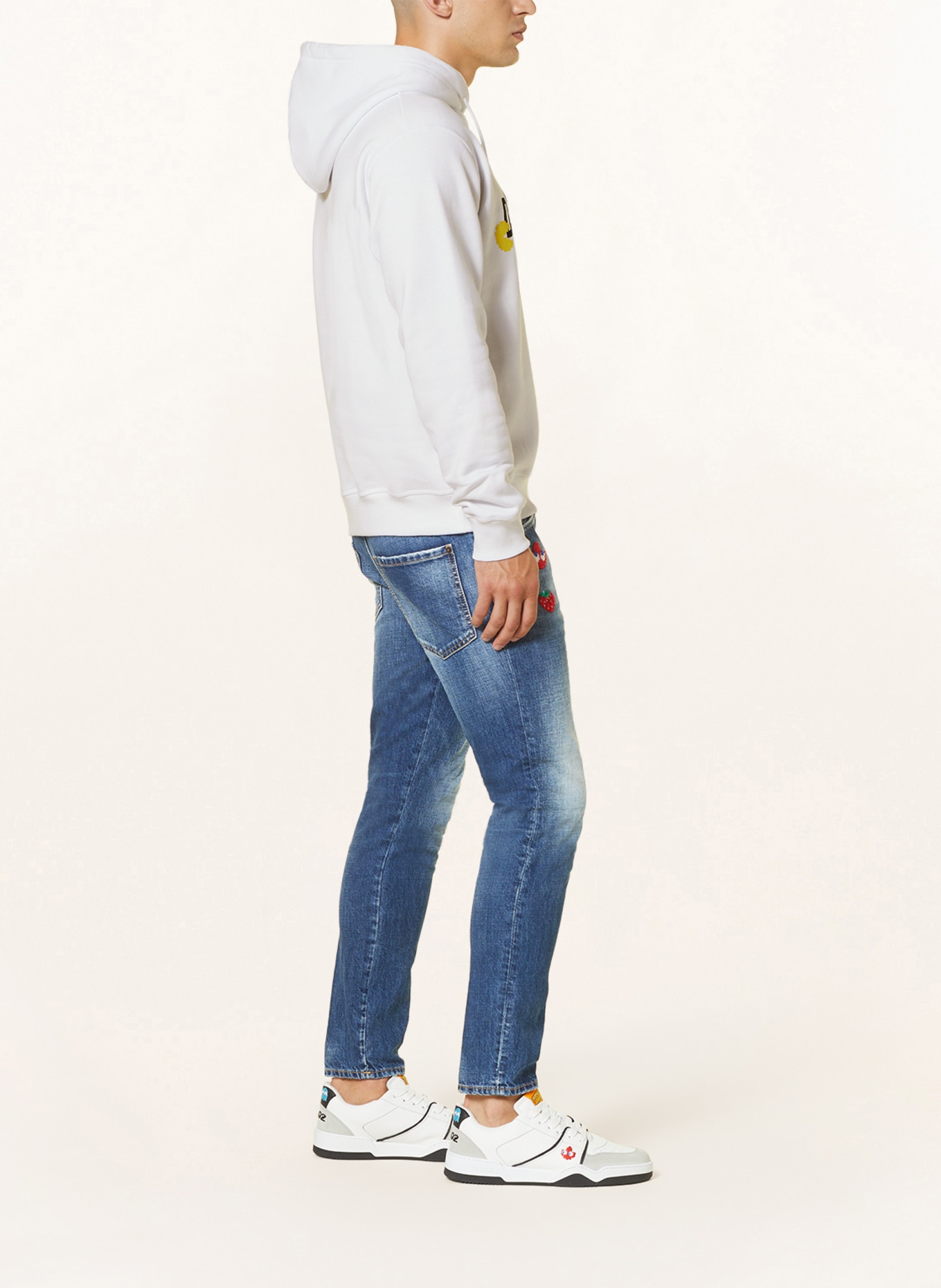 DSQUARED2 Hoodie, Color: WHITE (Image 4)