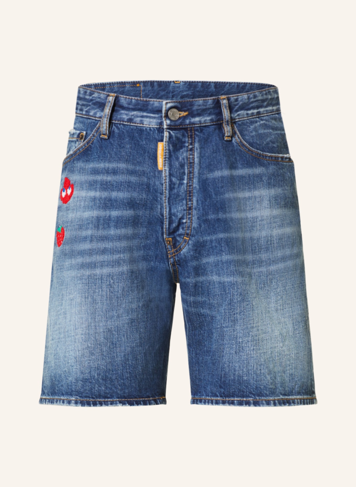DSQUARED2 Szorty jeansowe PACMAN MARINE, Kolor: 470 NAVY BLUE (Obrazek 1)