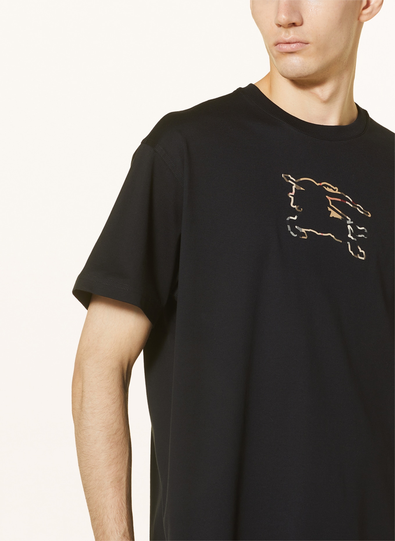 BURBERRY T-shirt PADBURY, Color: BLACK (Image 4)
