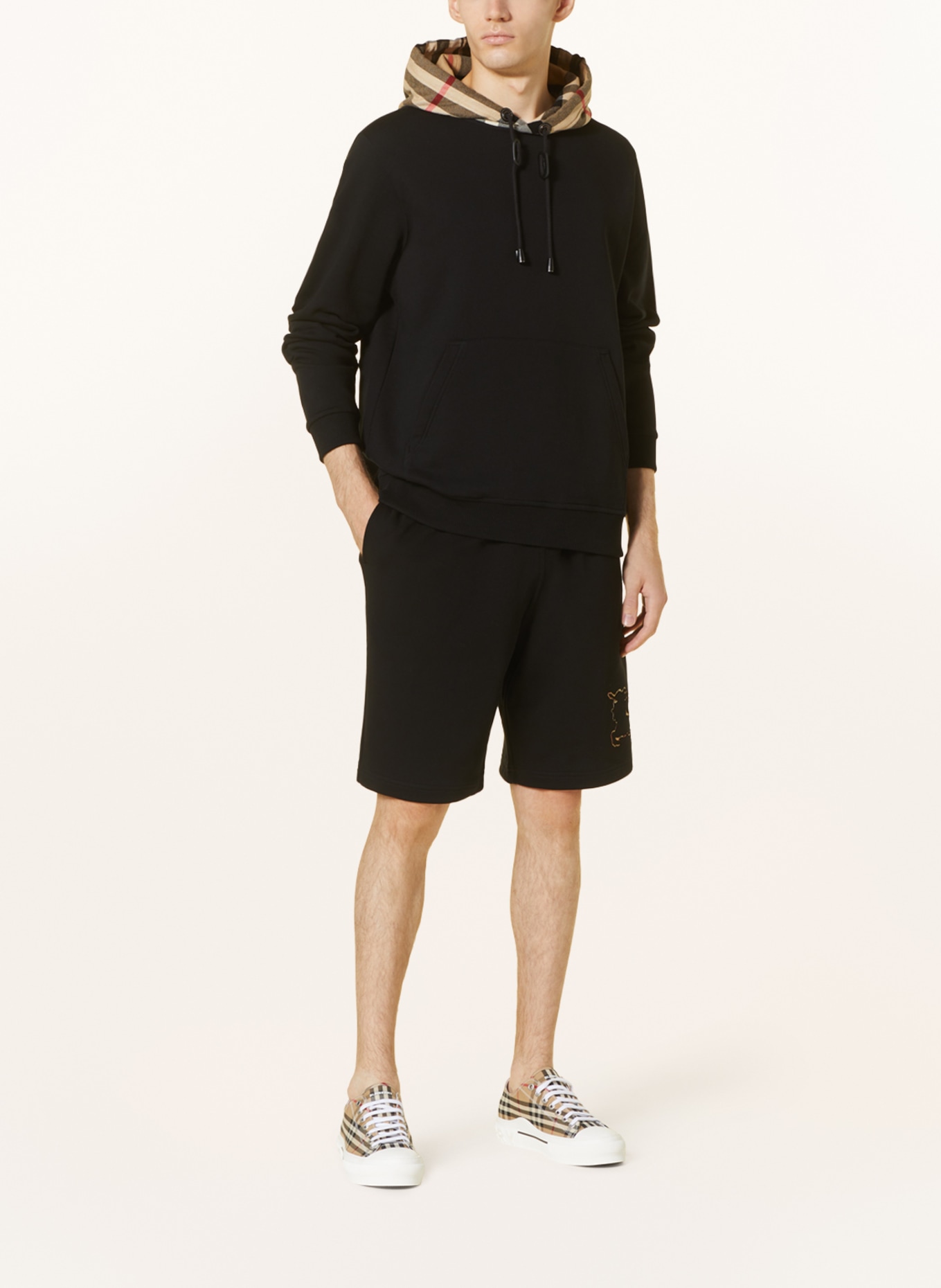BURBERRY Sweat shorts HORWOOD, Color: BLACK (Image 2)