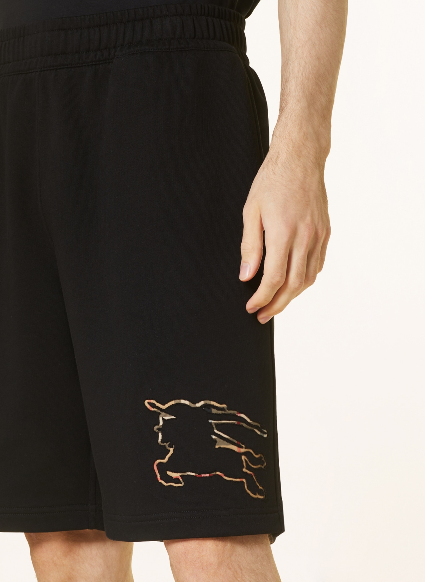 BURBERRY Sweat shorts HORWOOD, Color: BLACK (Image 5)