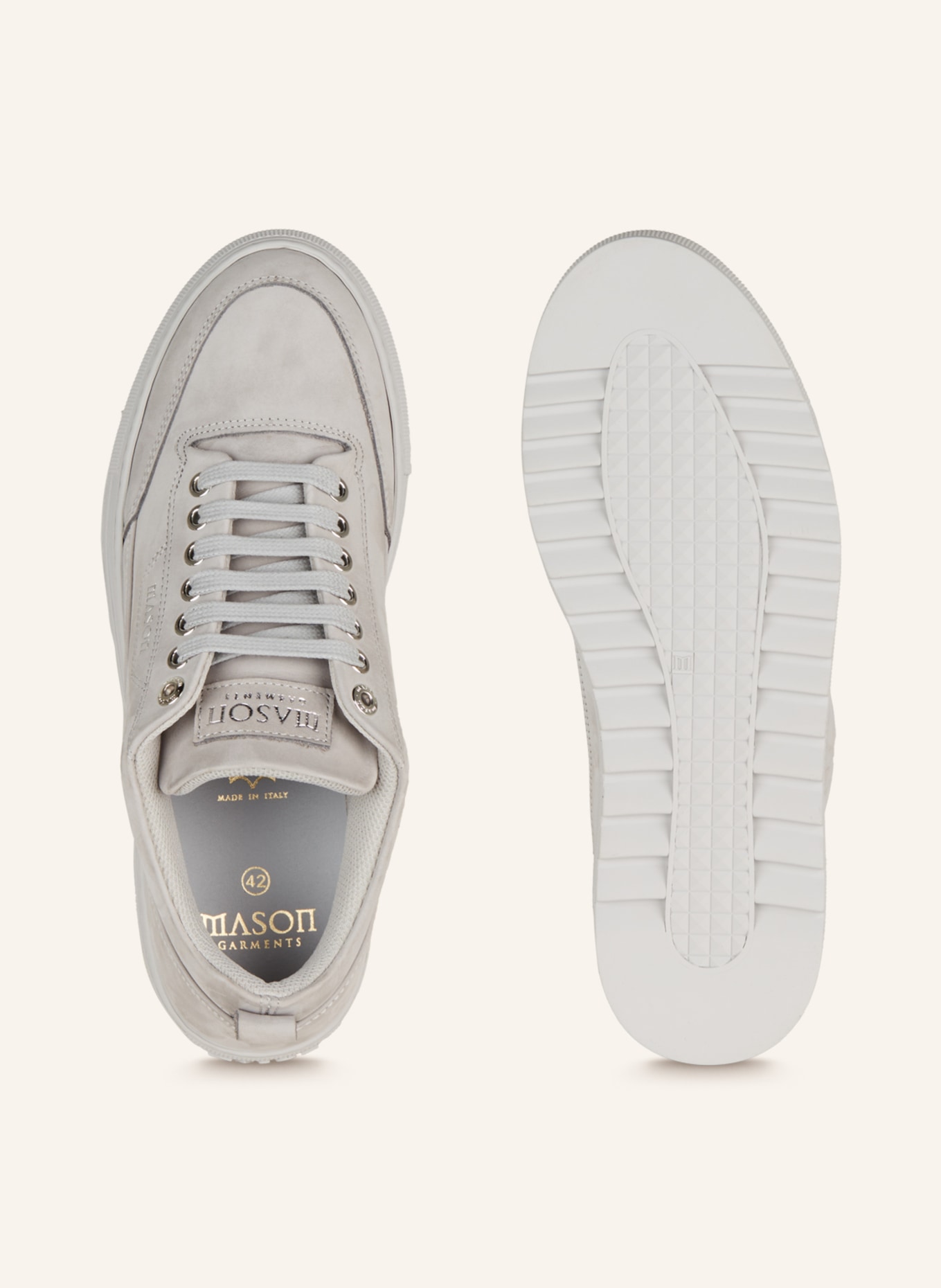 MASON GARMENTS Sneakersy TORINO, Kolor: JASNOCZARY (Obrazek 5)