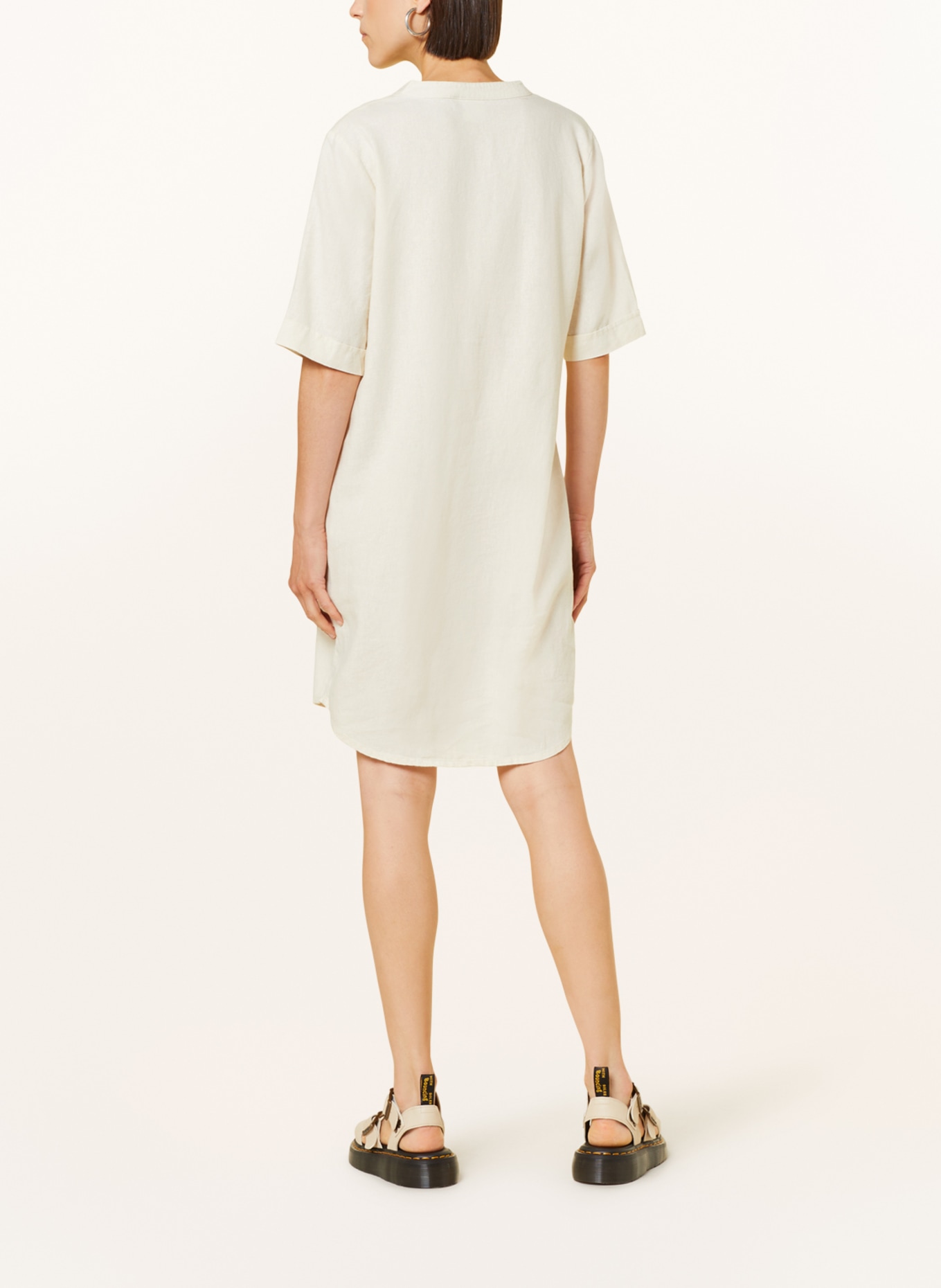 ICHI Dress IHLINO with linen, Color: ECRU (Image 3)
