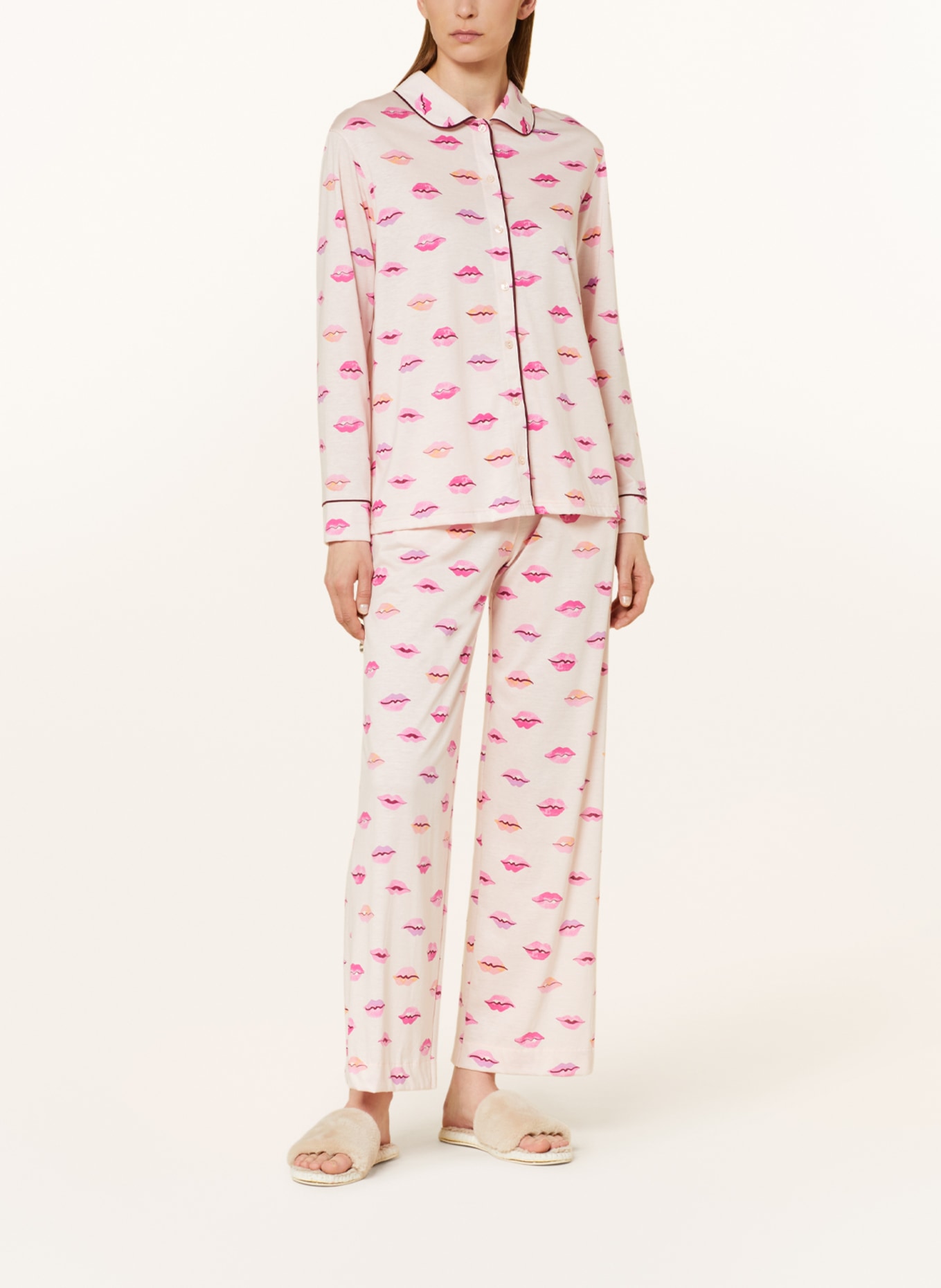 CALIDA Pajama shirt FAVOURITES KISS, Color: PINK (Image 2)