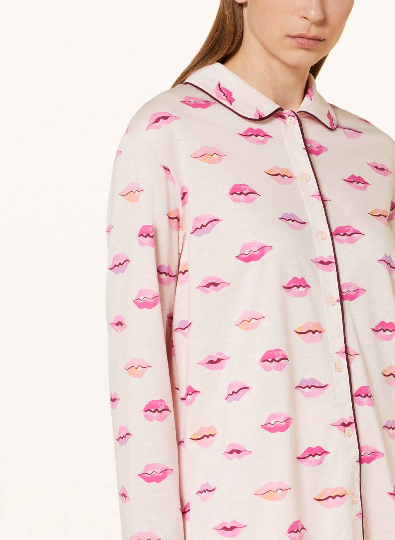 CALIDA Pyžamové tričko FAVOURITES KISS, Barva: RŮŽOVÁ (Obrázek 4)