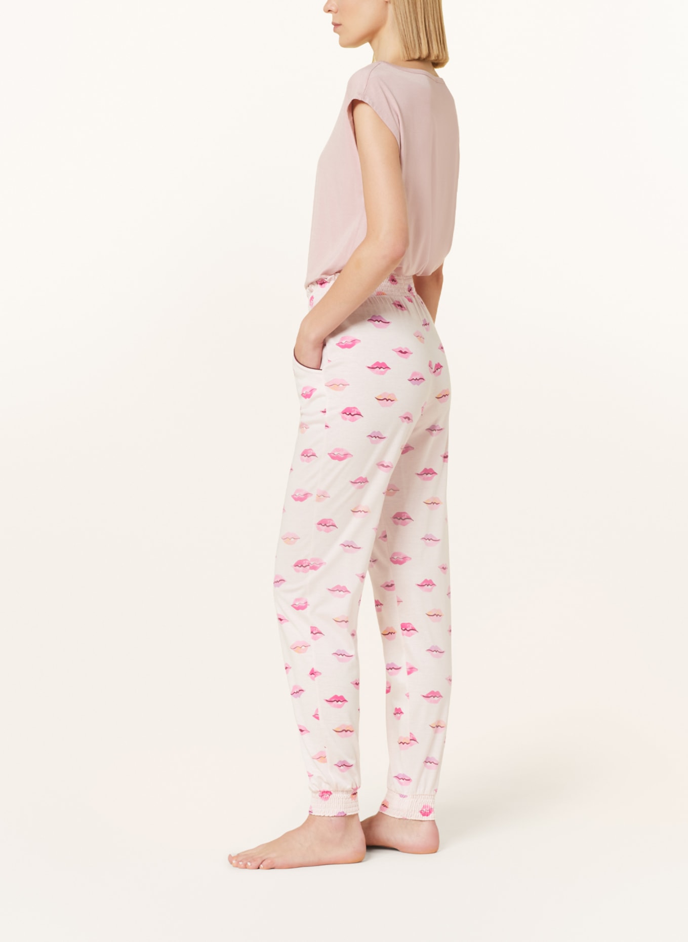 CALIDA Pajama pants FAVOURITES KISS, Color: LIGHT PINK/ PINK (Image 4)