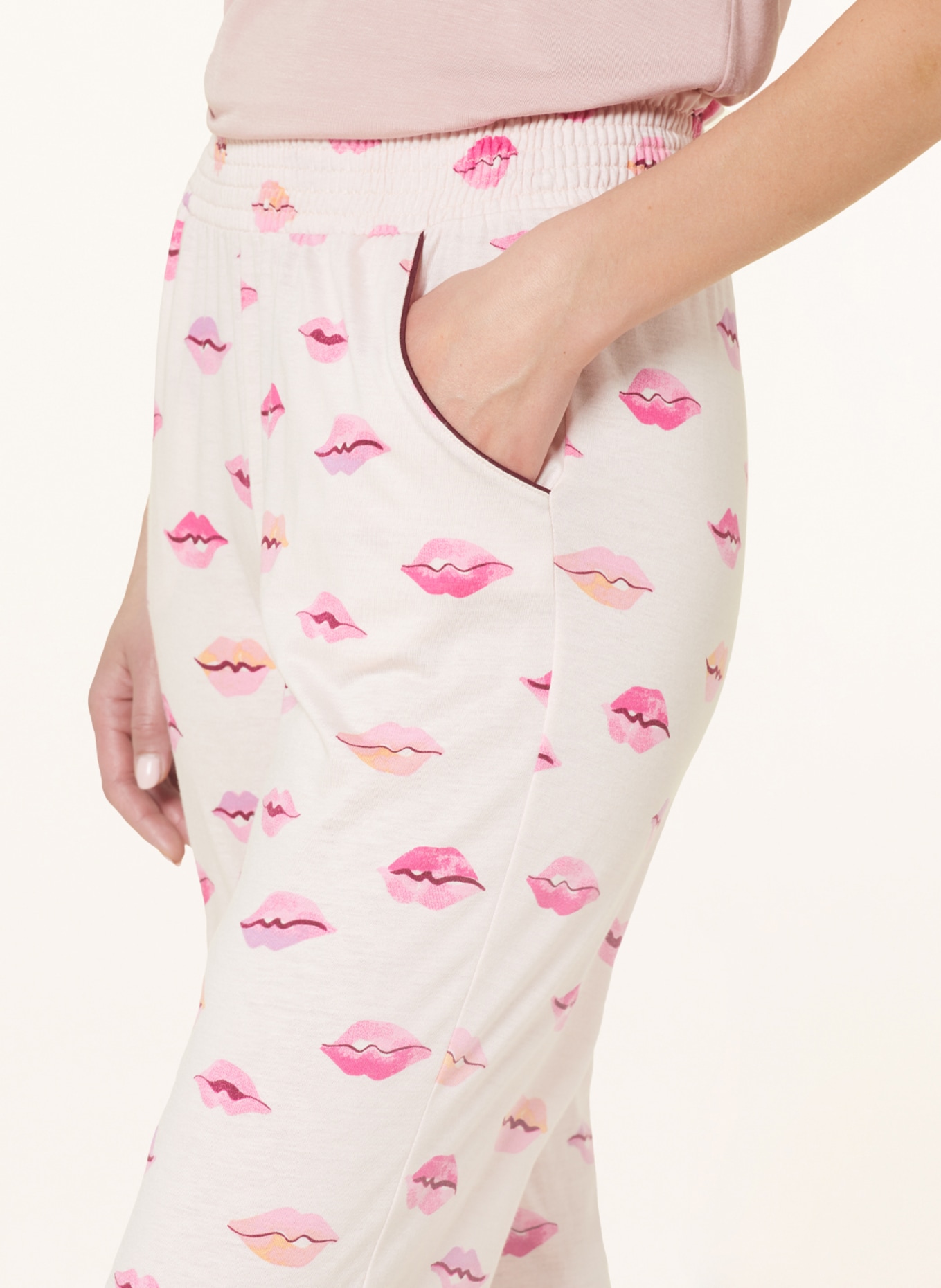 CALIDA Pyžamové kalhoty FAVOURITES KISS, Barva: SVĚTLE RŮŽOVÁ/ RŮŽOVÁ (Obrázek 5)