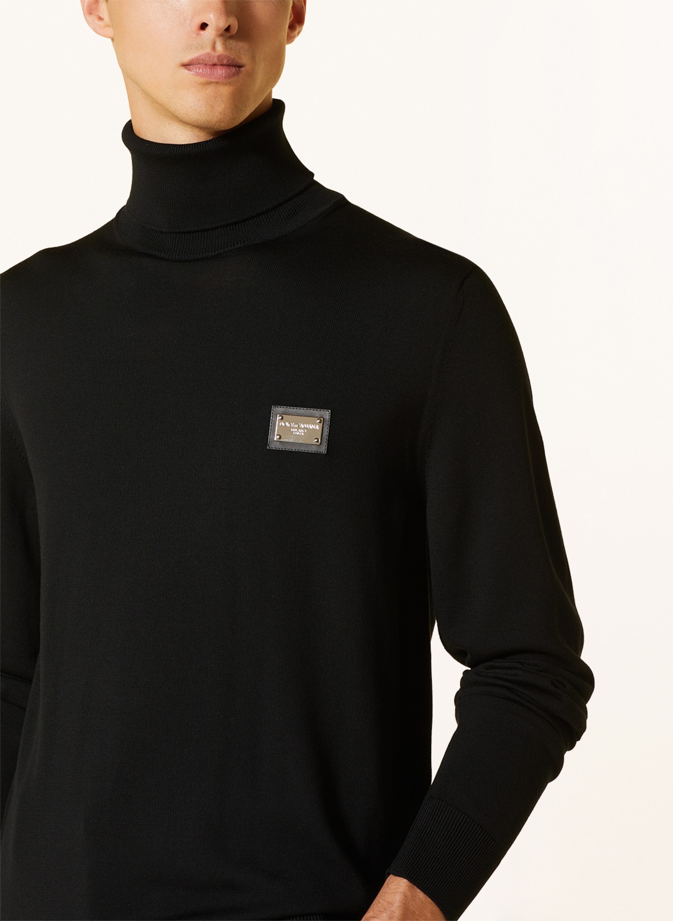 DOLCE & GABBANA Turtleneck sweater, Color: BLACK (Image 4)