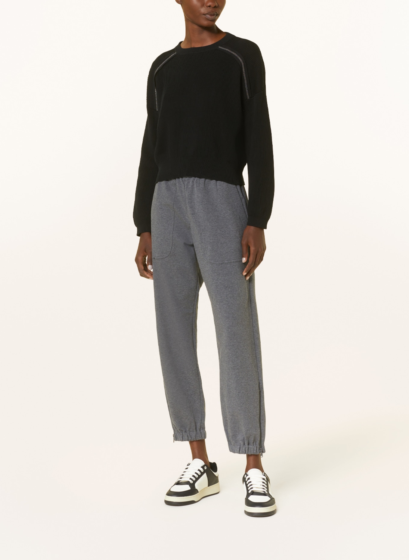 BRUNELLO CUCINELLI Pants in jogger style, Color: GRAY (Image 2)