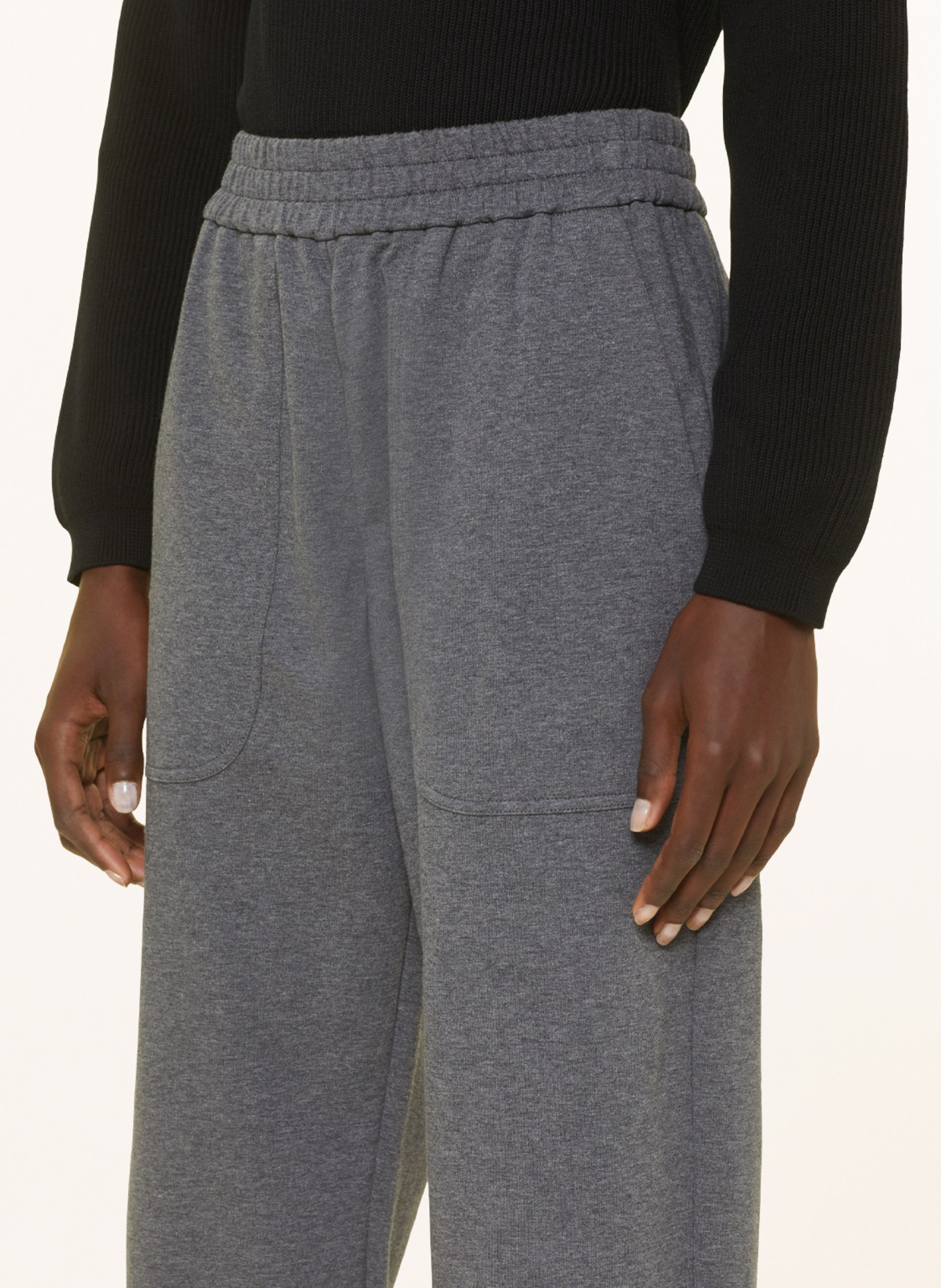 BRUNELLO CUCINELLI Kalhoty v joggingovém stylu, Barva: ŠEDÁ (Obrázek 5)