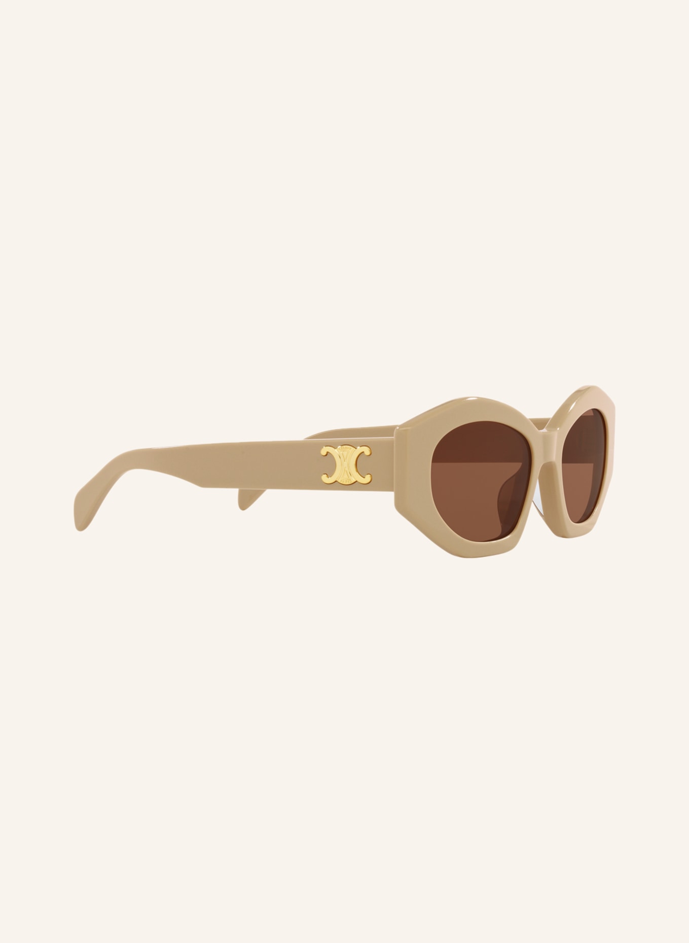 CELINE Sunglasses CL40238U, Color: 1100D1 - BEIGE/ BROWN (Image 3)