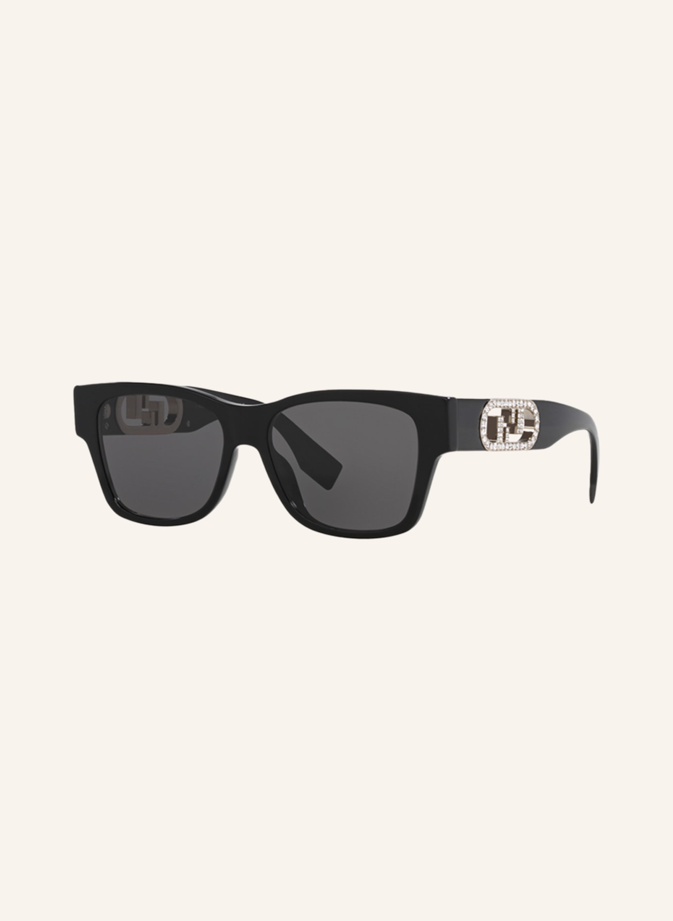 FENDI Sunglasses FN000665, Color: 1330B1 - BLACK/ DARK GRAY (Image 1)