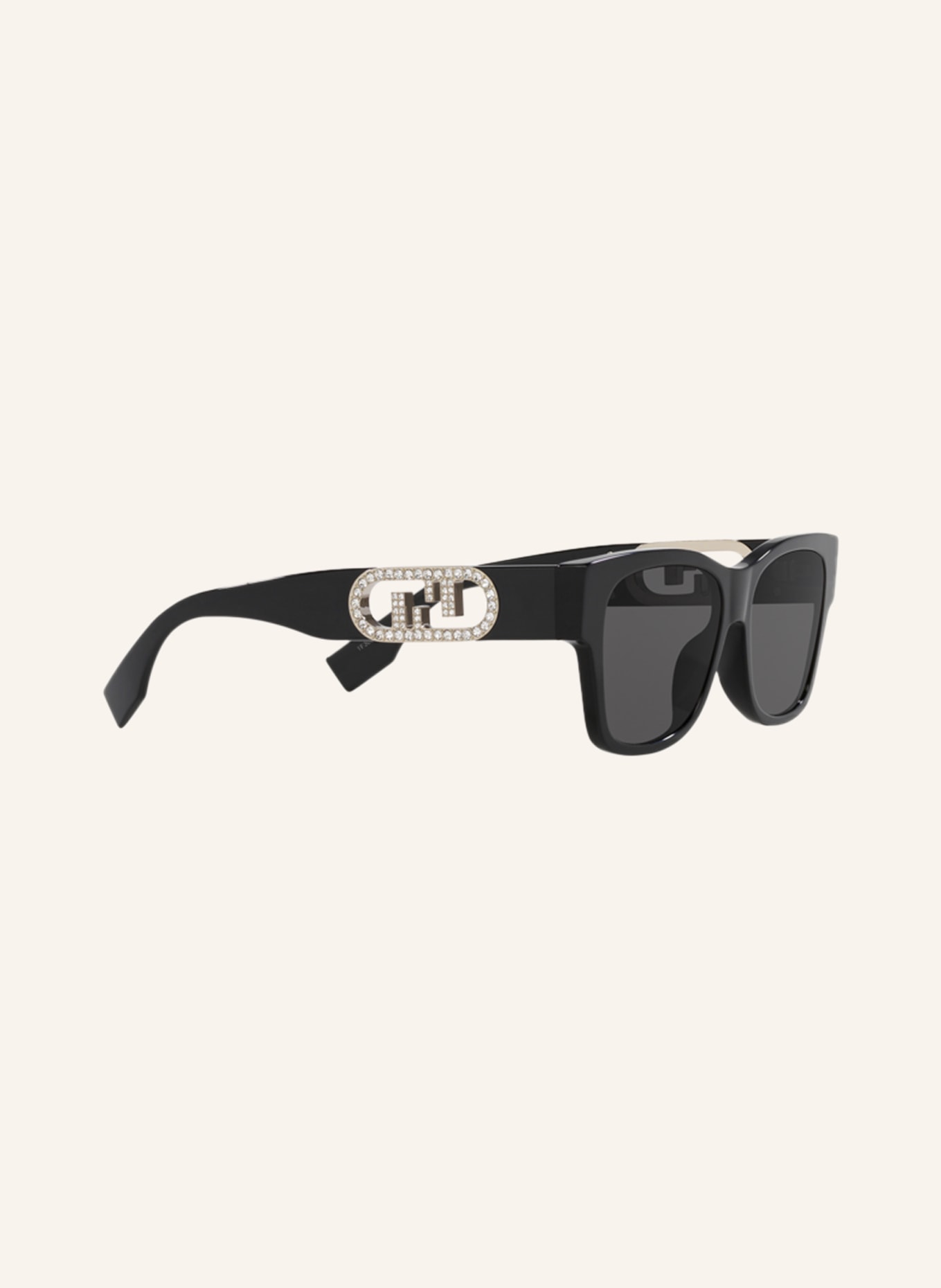 FENDI Sunglasses FN000665, Color: 1330B1 - BLACK/ DARK GRAY (Image 3)