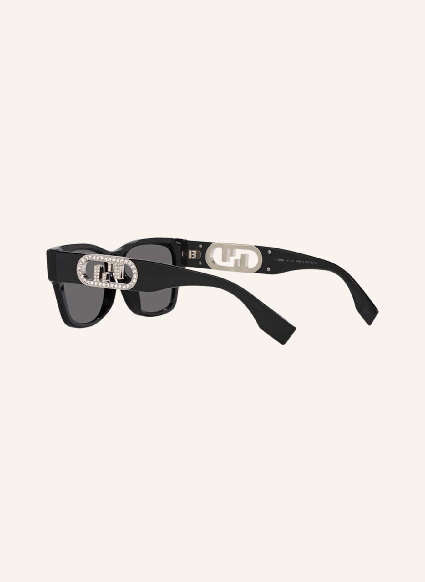 FENDI Sunglasses FN000665, Color: 1330B1 - BLACK/ DARK GRAY (Image 4)